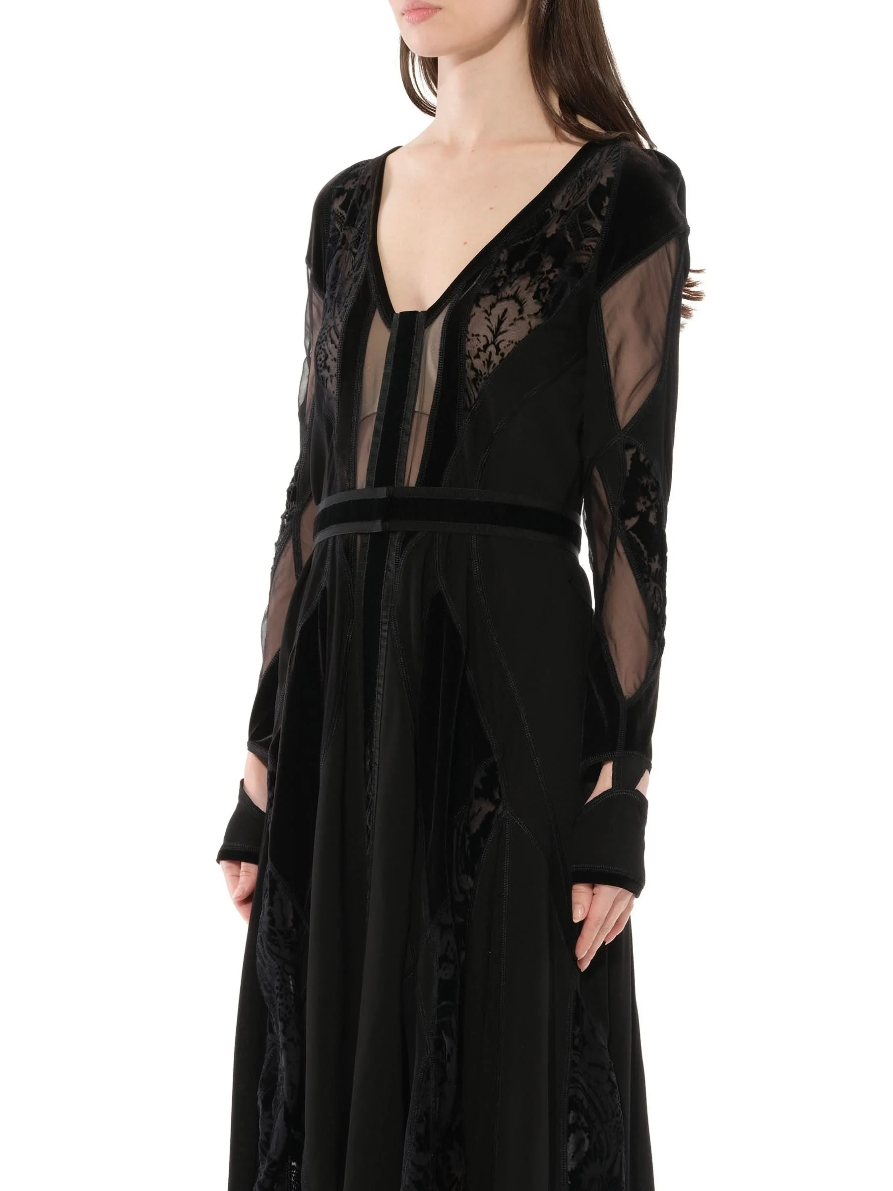 Podium Long Dress in Black - Image 5