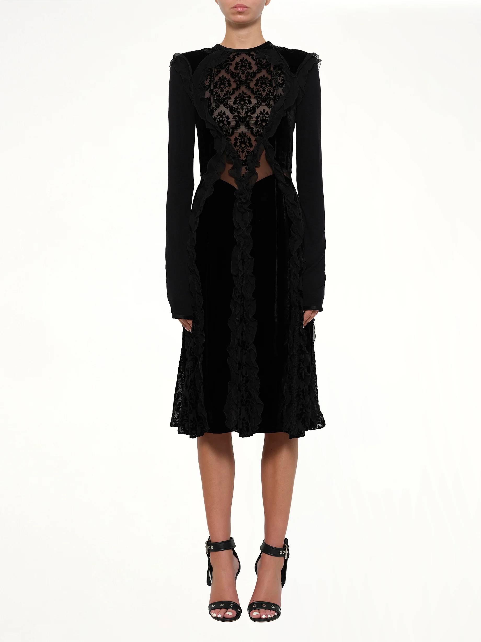 Podium Long Dress in Black - Image 2