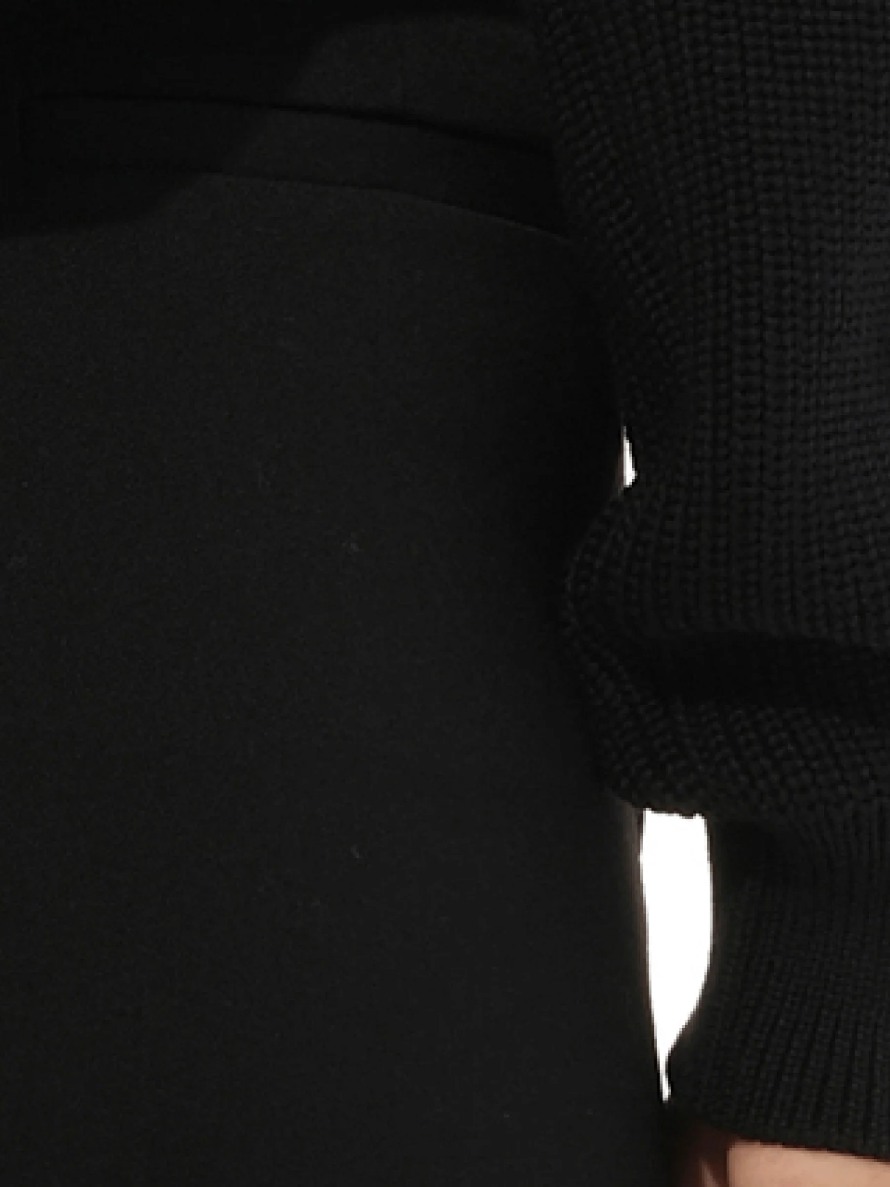 Podium Long Sleeve Sweater in Black - Image 3