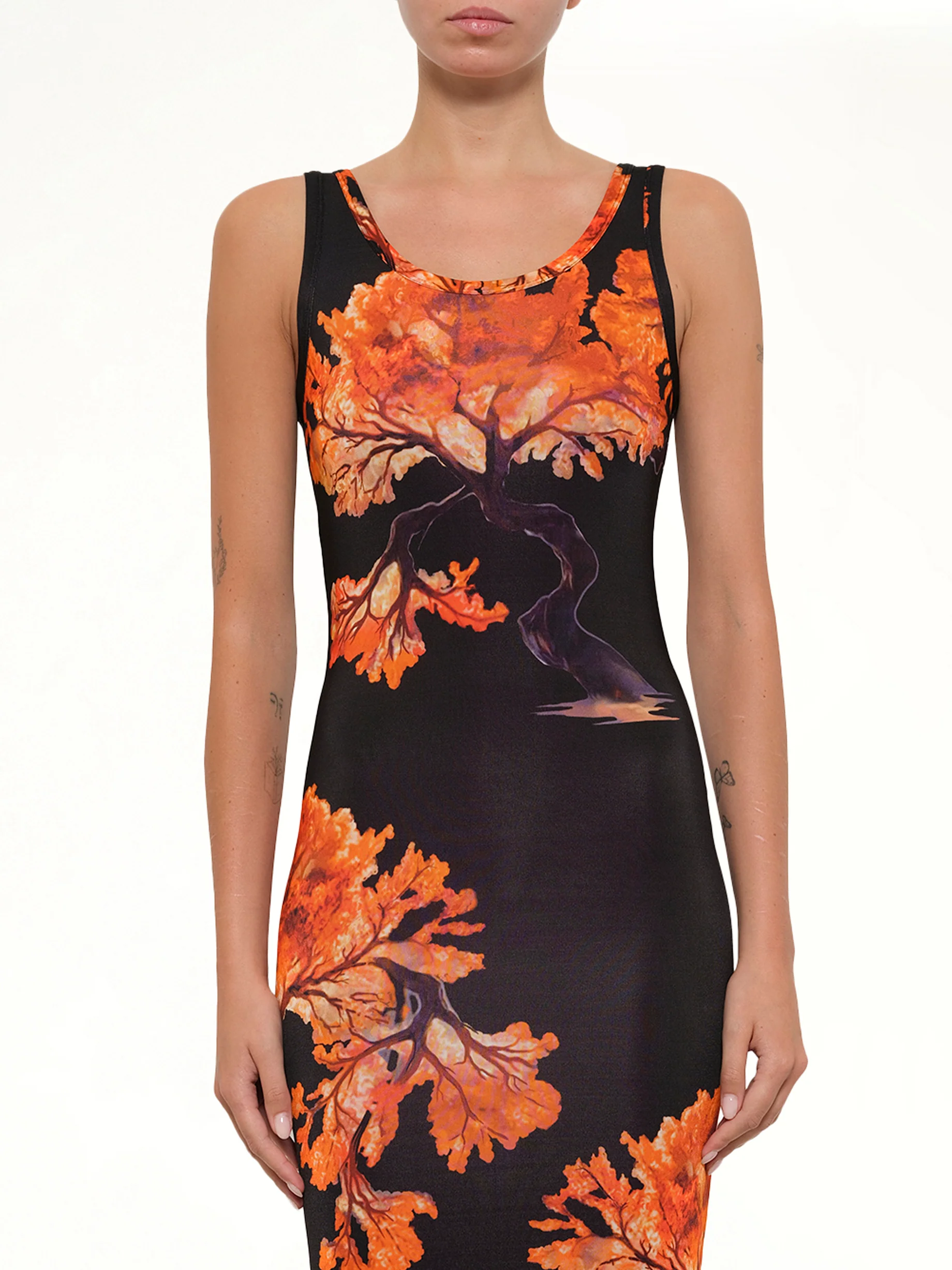 Podium Robe Dress in Multicolor