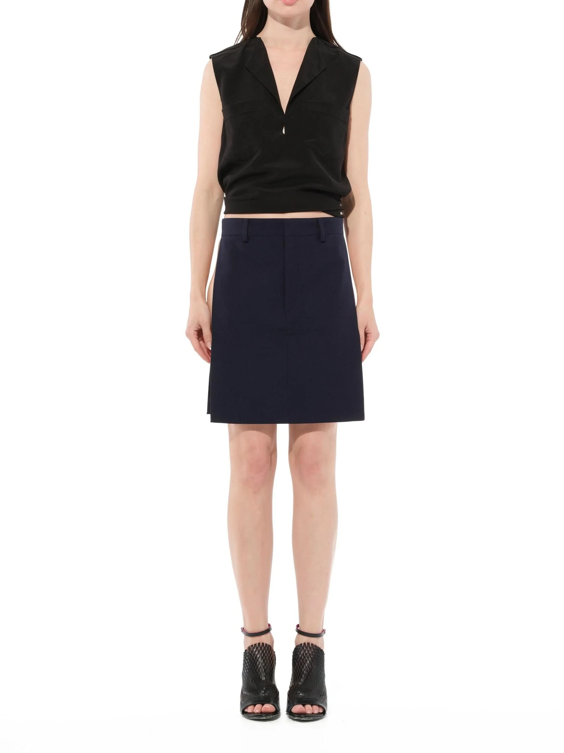 Podium Skirt in Navy - Image 4