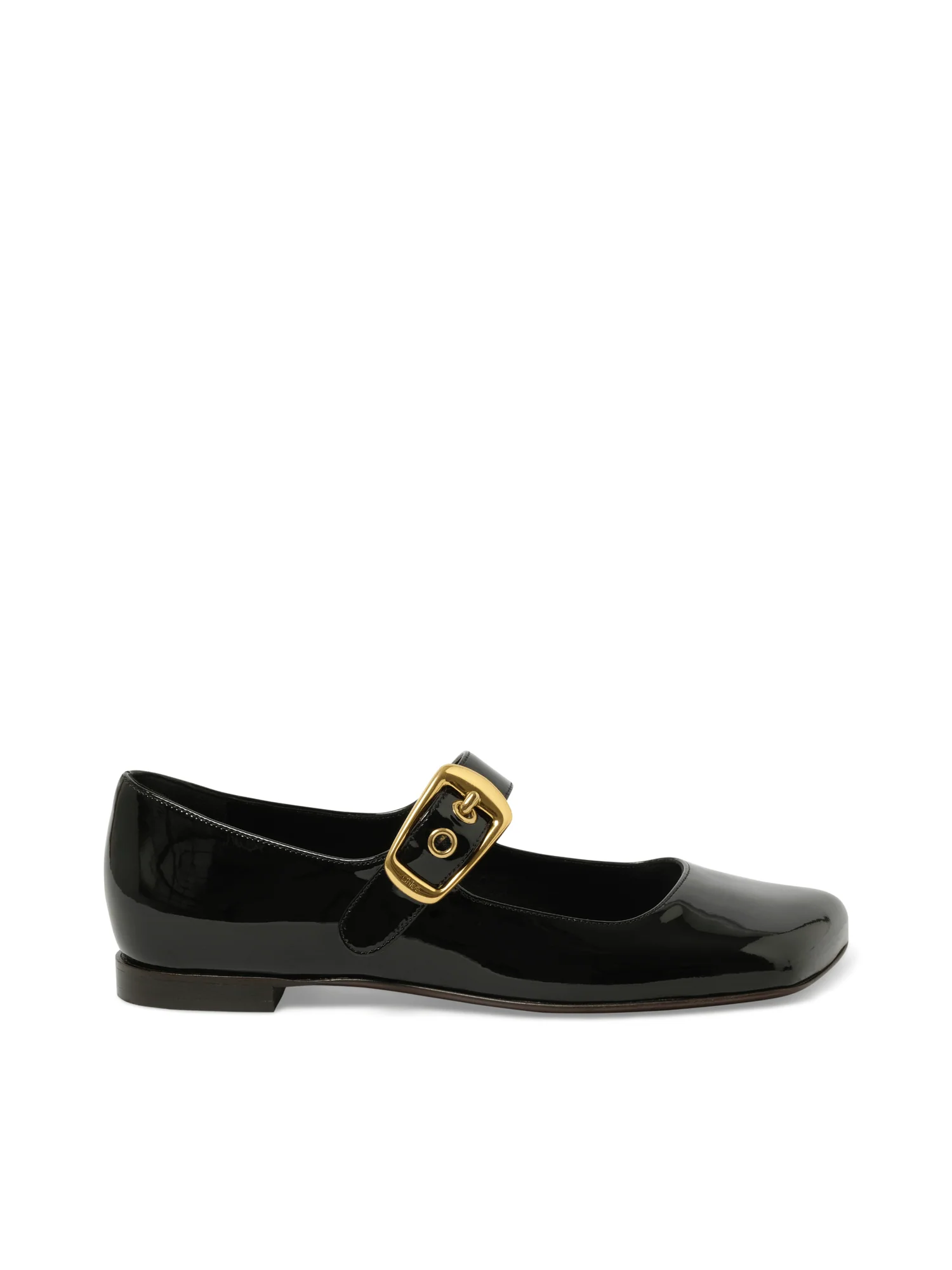 Polly Flat Sandals in Black