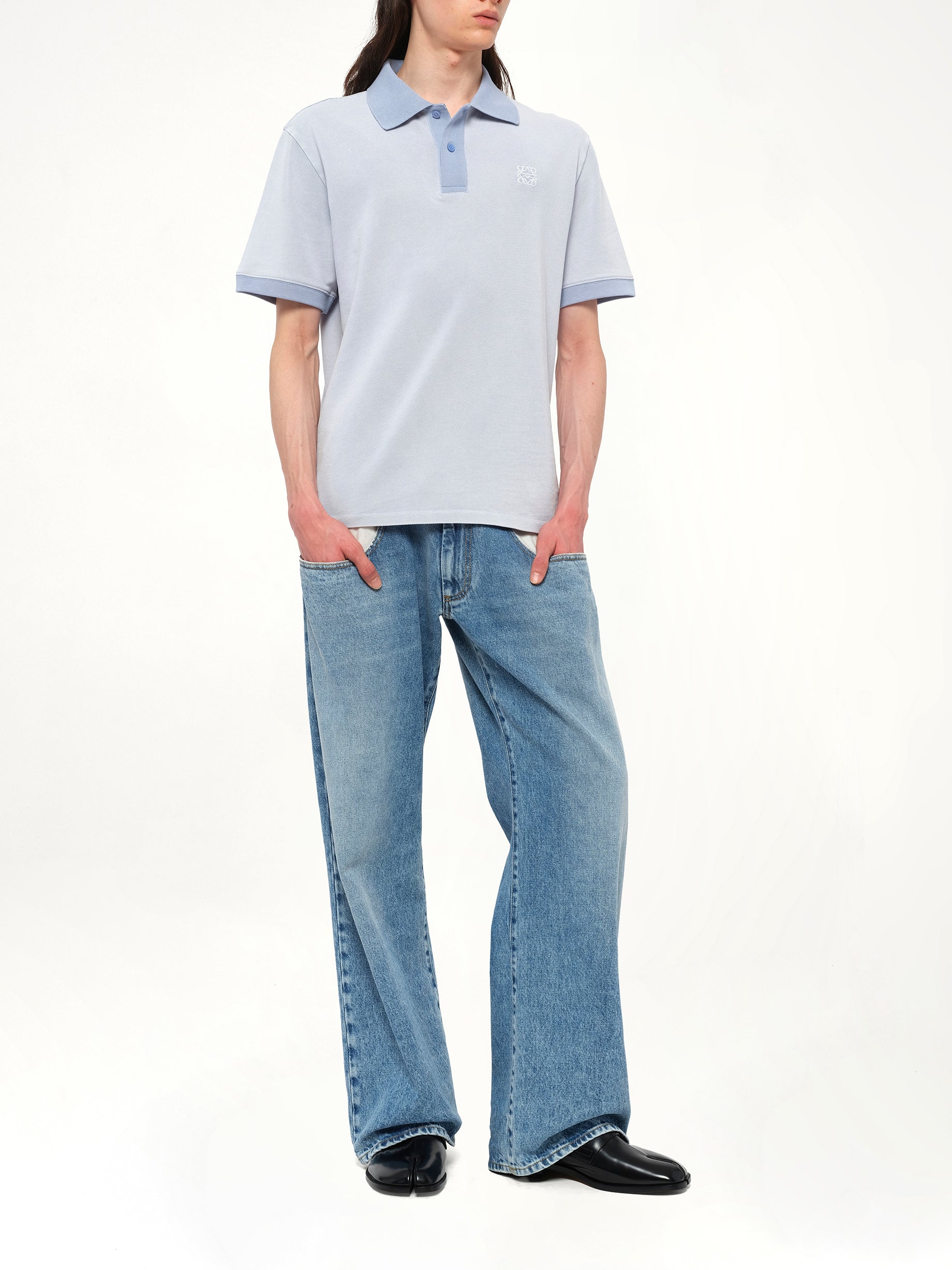 Polo in Light Blue - Image 4