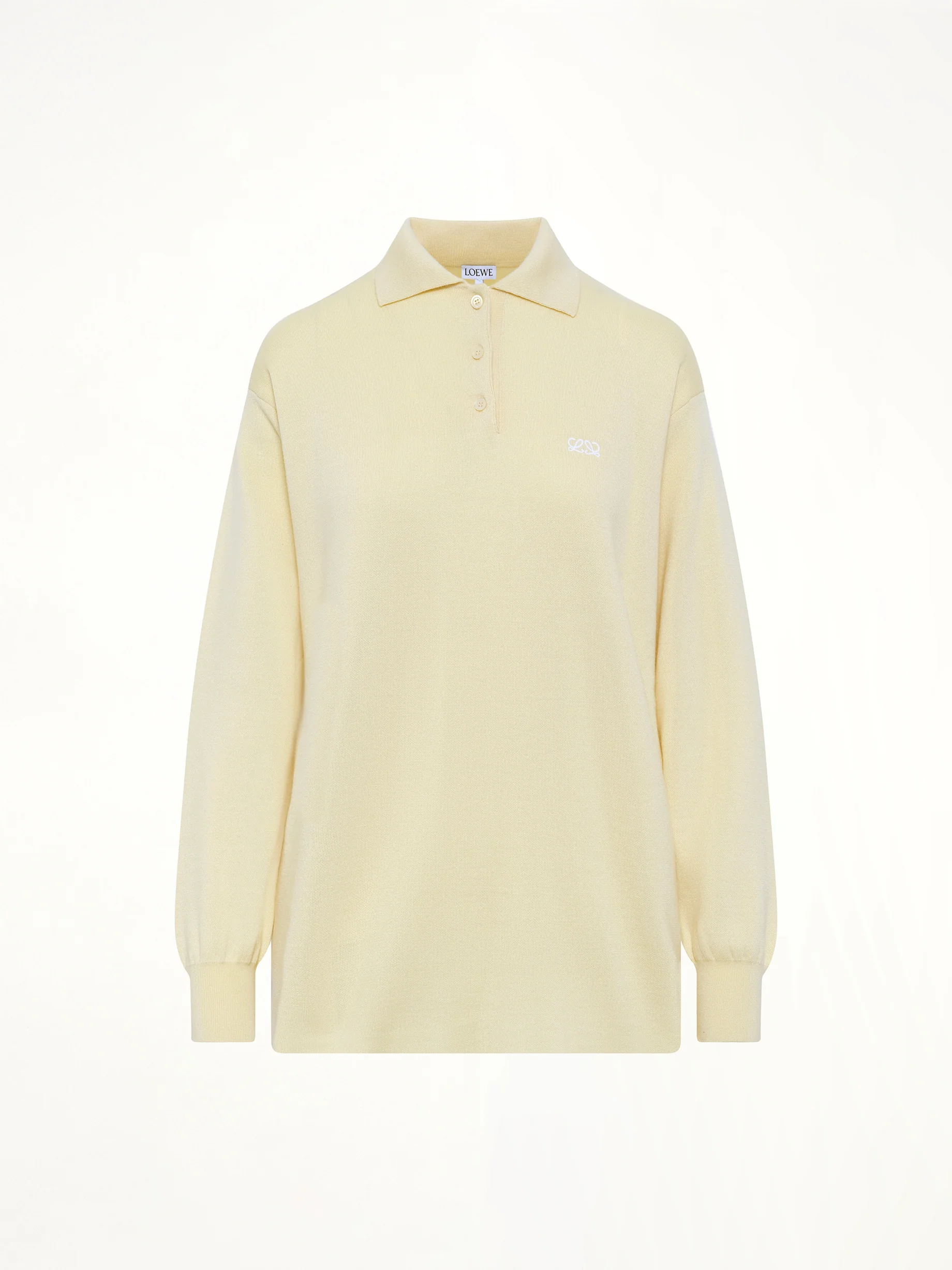 Polo Sweater in Light Yellow - Image 2