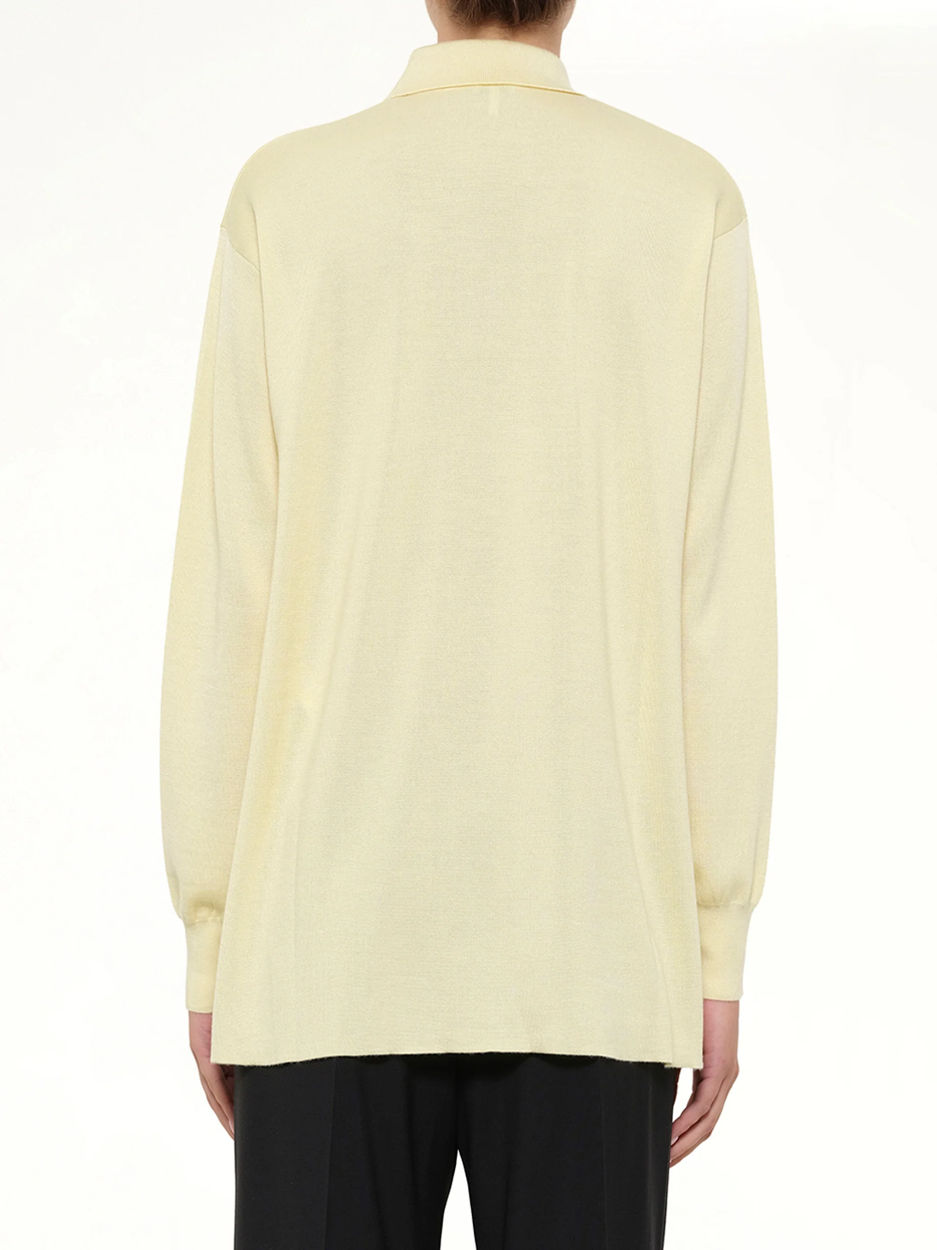 Polo Sweater in Light Yellow - Image 5