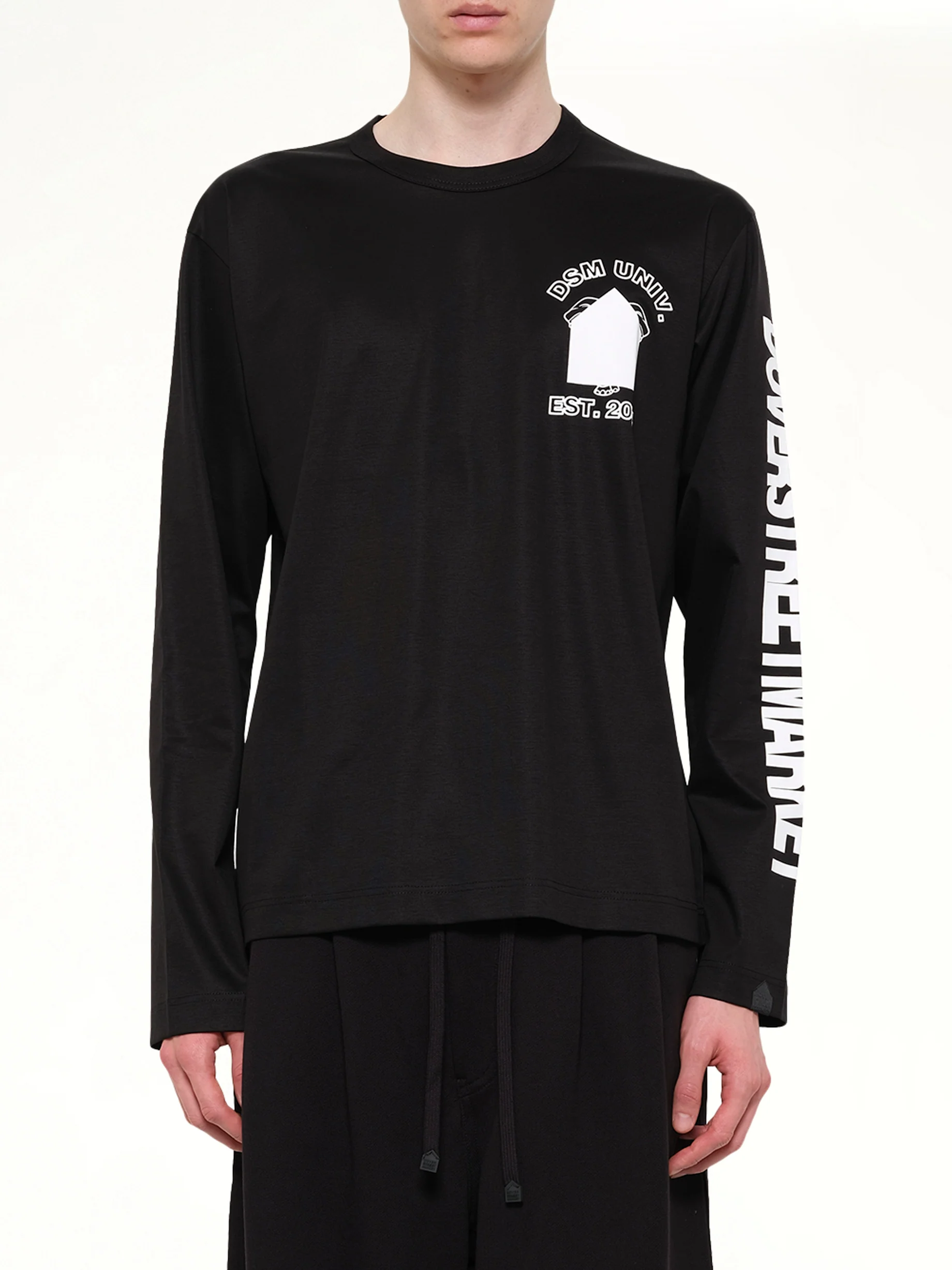 DSMU Long Sleeve T-Shirt in Black
