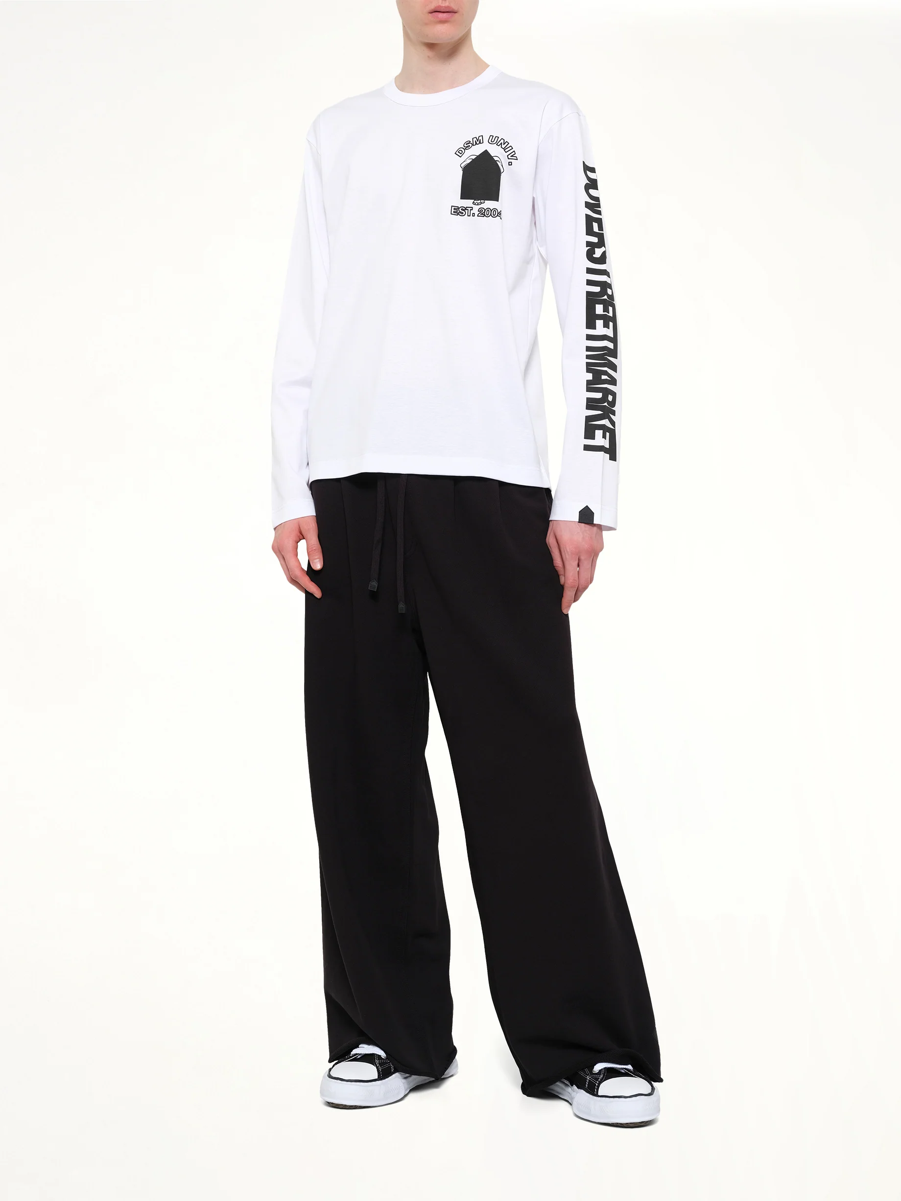 DSMU Long Sleeve T-Shirt in White - Image 4