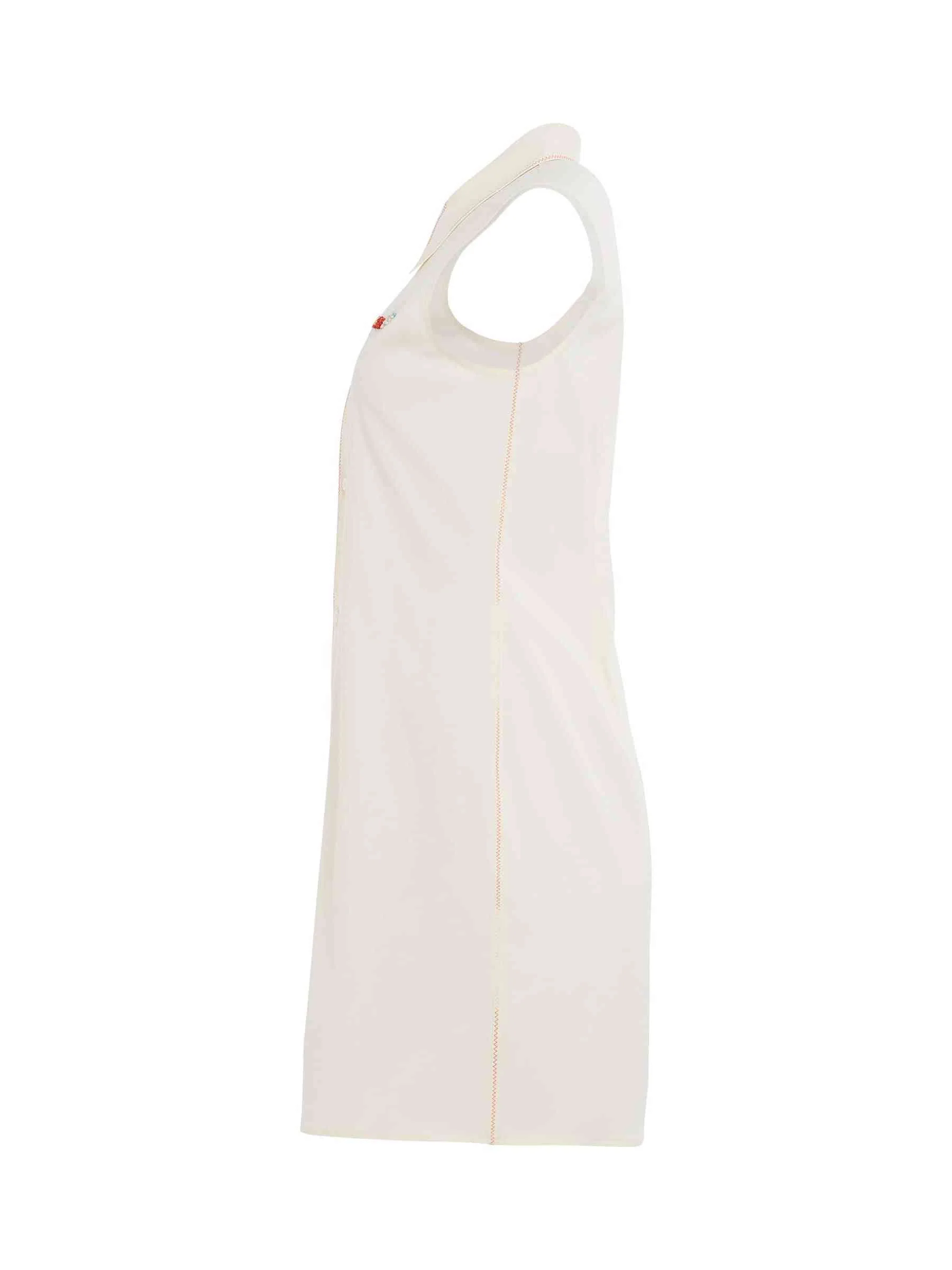 Poplin Shirt Dress in Antique White - Image 3