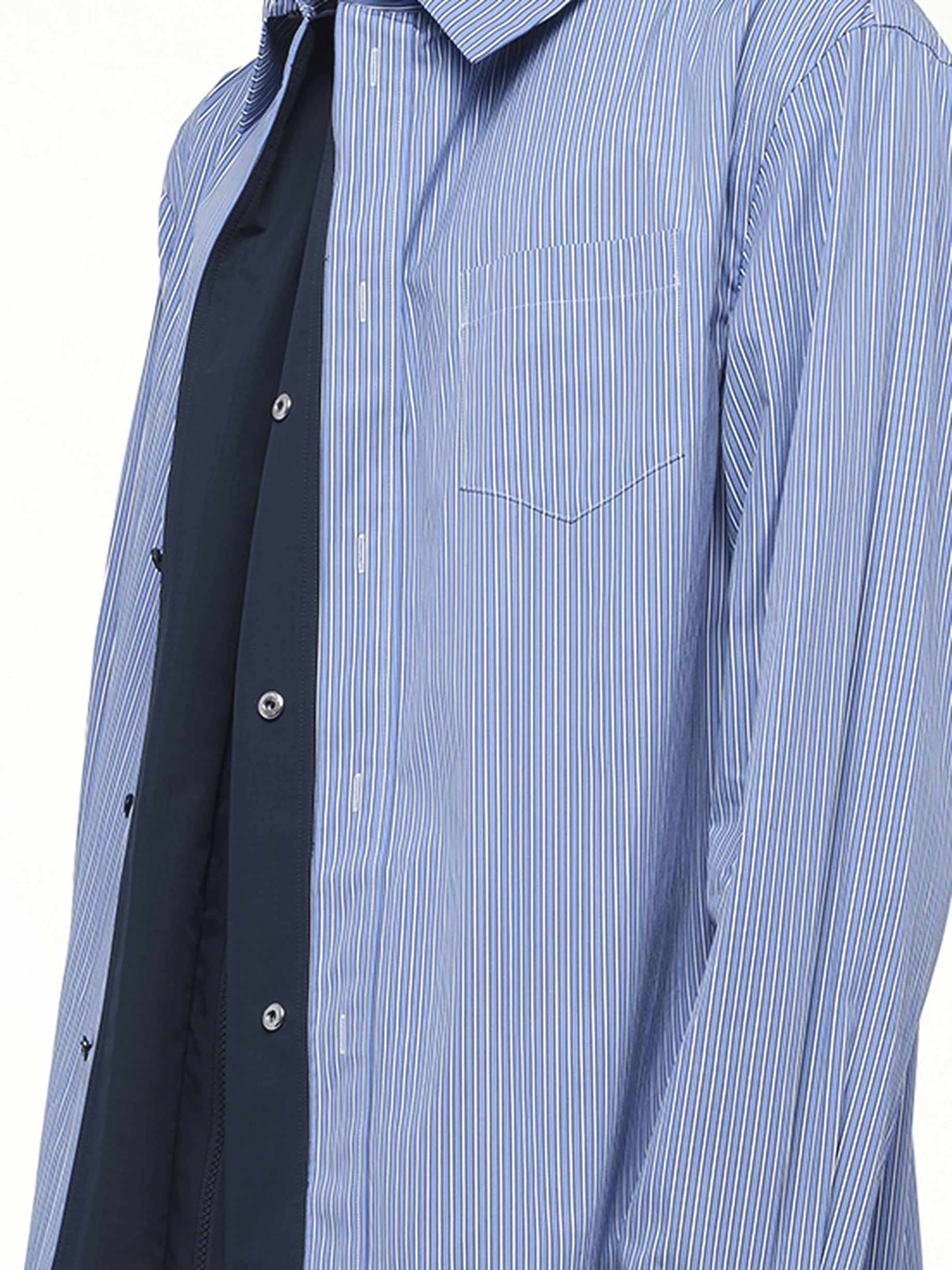 Poplin Shirt in Blue - Image 3