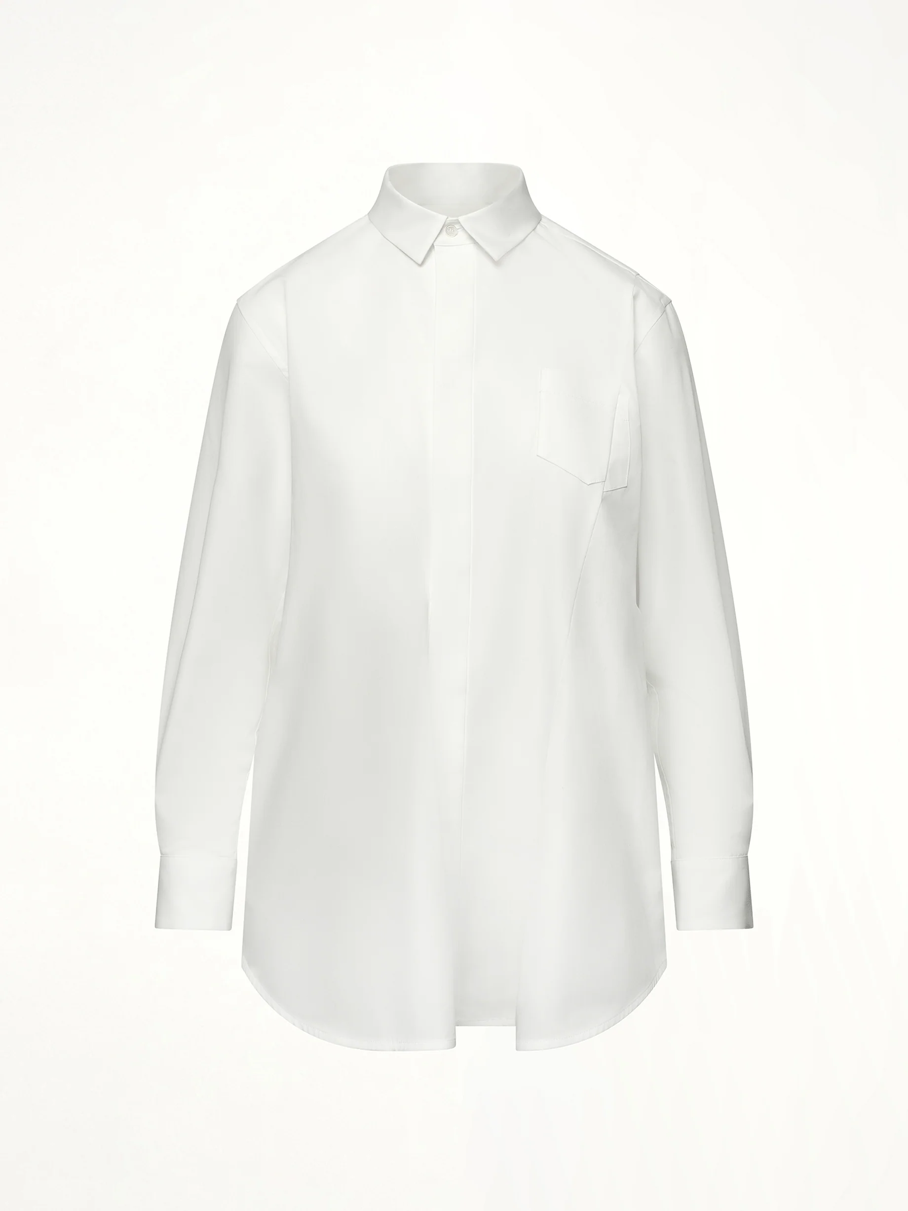 Poplin Shirt in Off White - Image 2