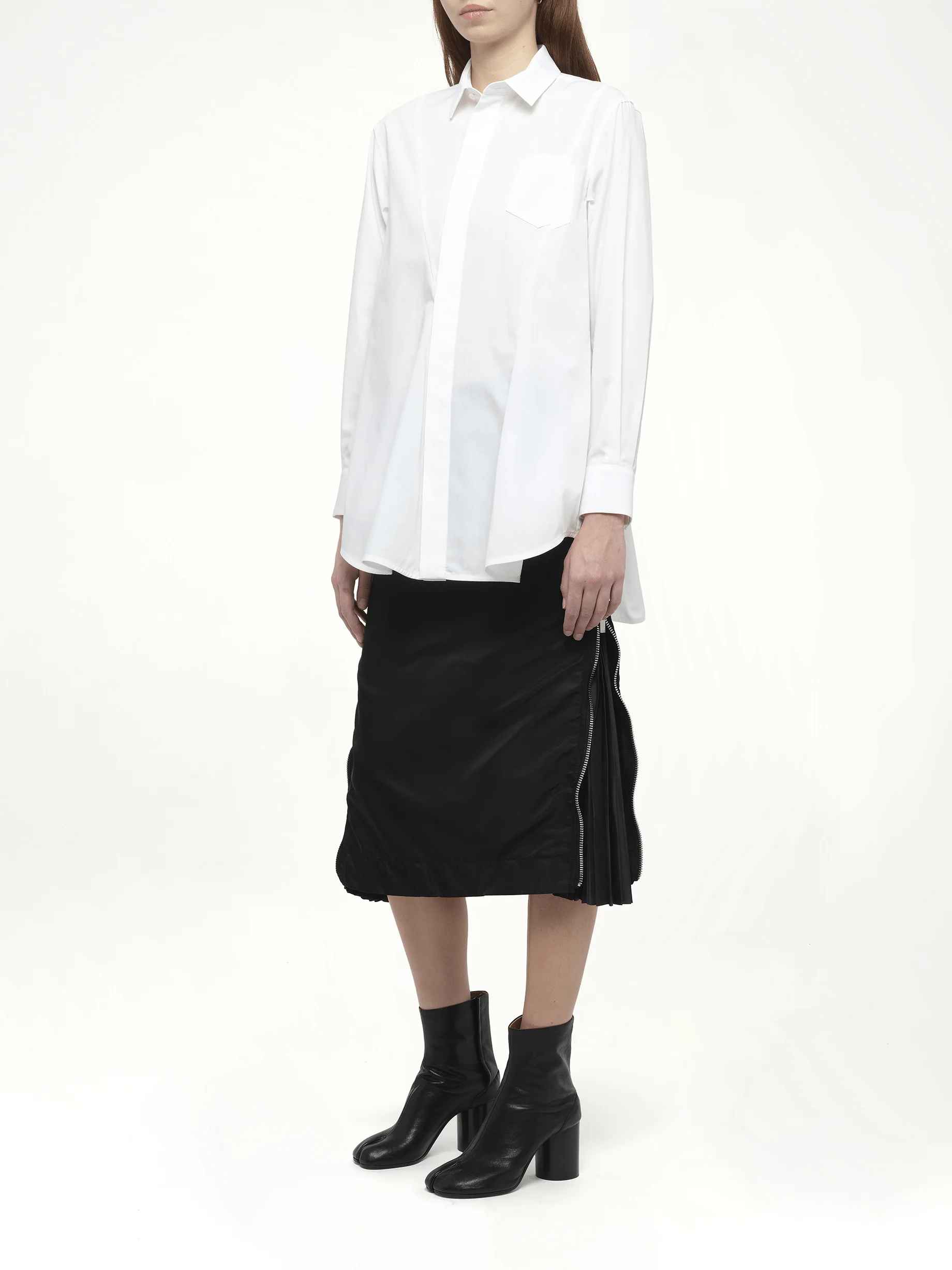 Poplin Shirt in Off White - Image 4
