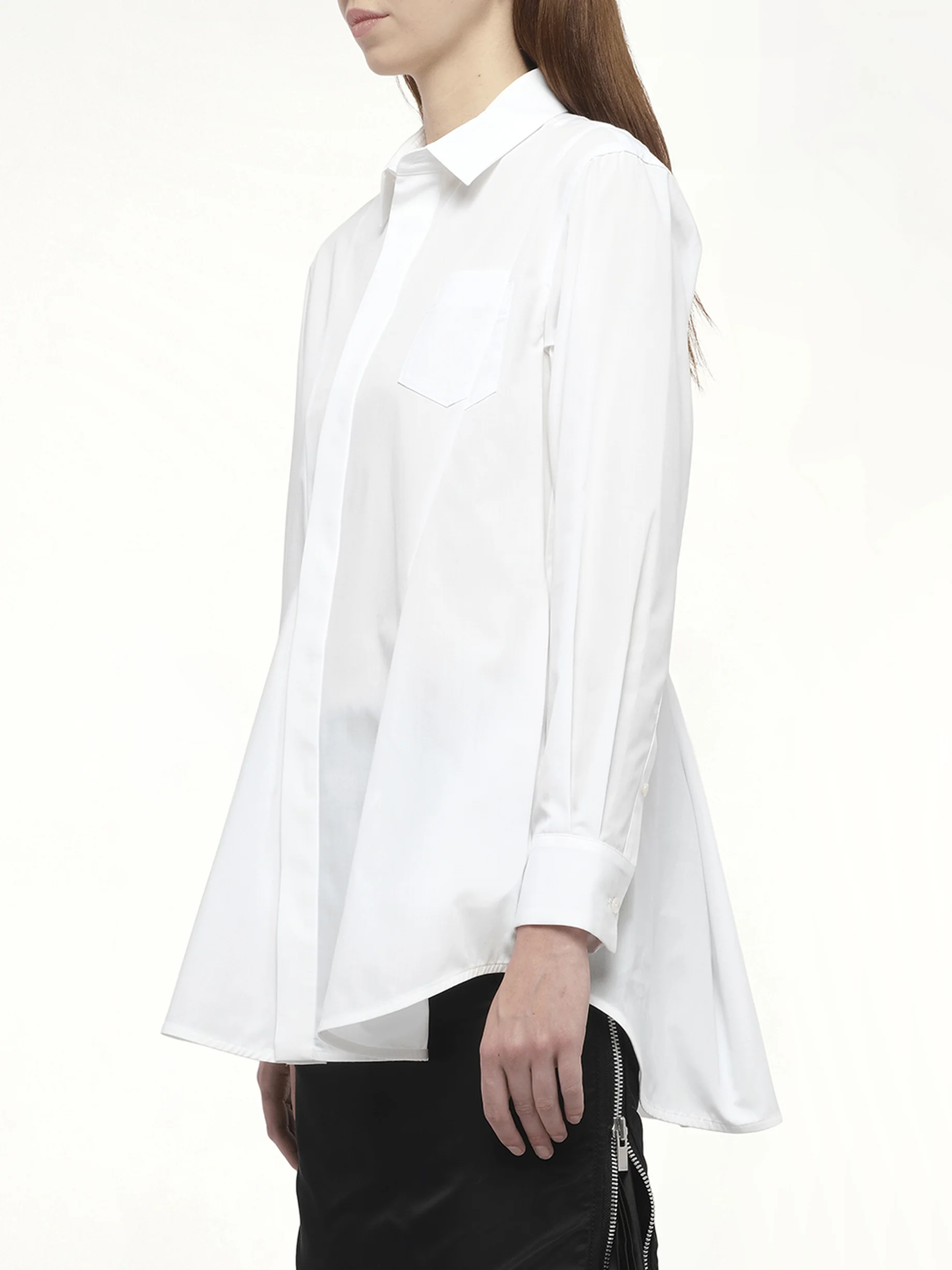Poplin Shirt in Off White - Image 5