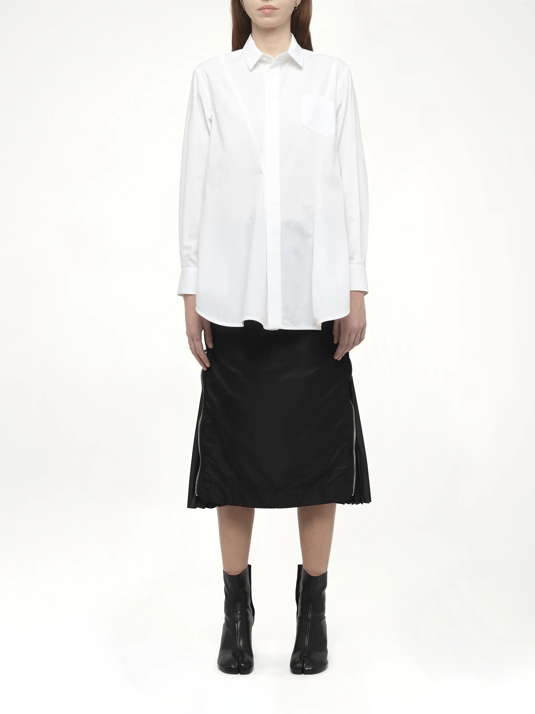 Poplin Shirt in Off White - Image 7