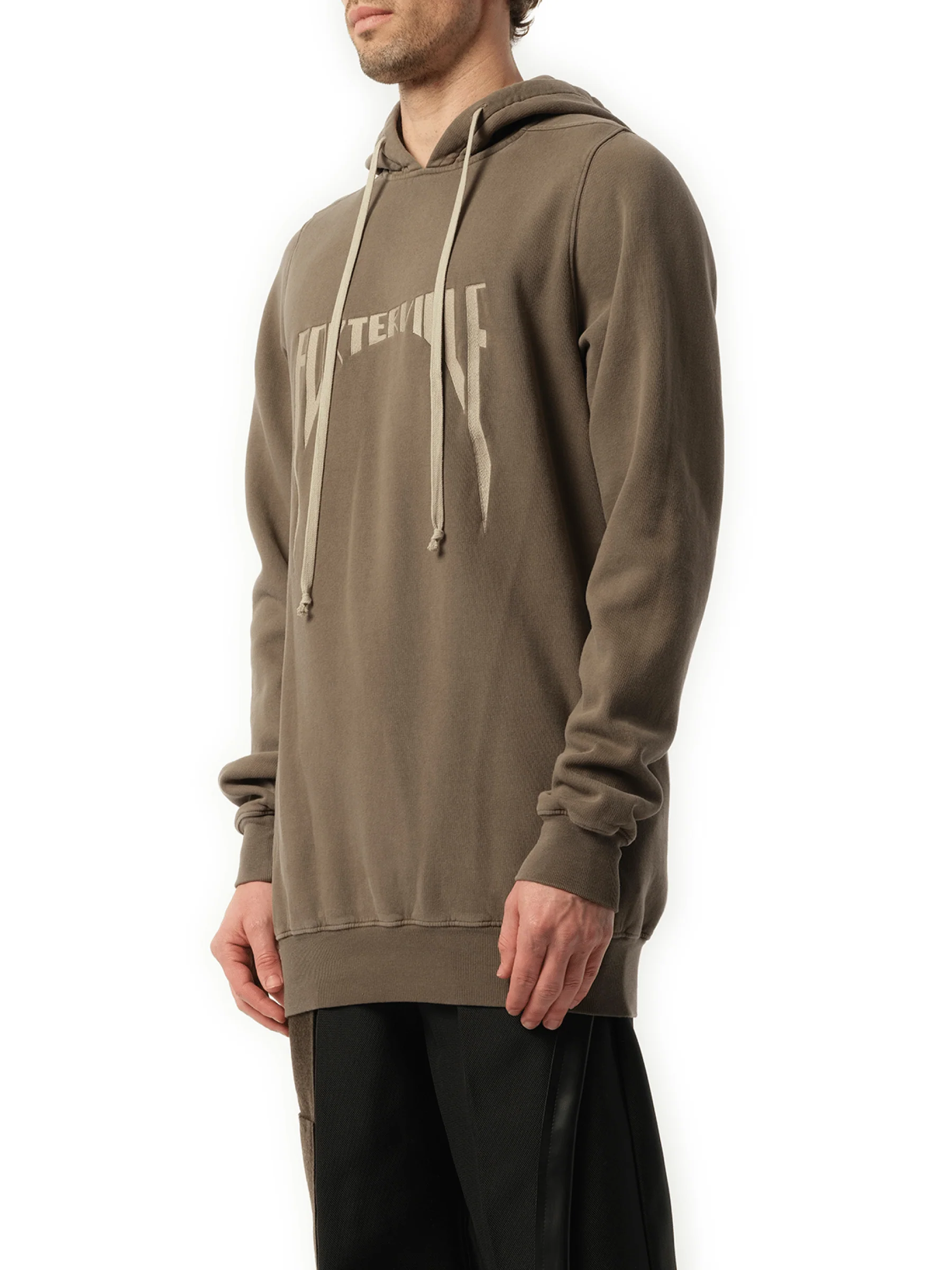 Porterville Embroidered Hoodie in Dust/Pearl - Image 5