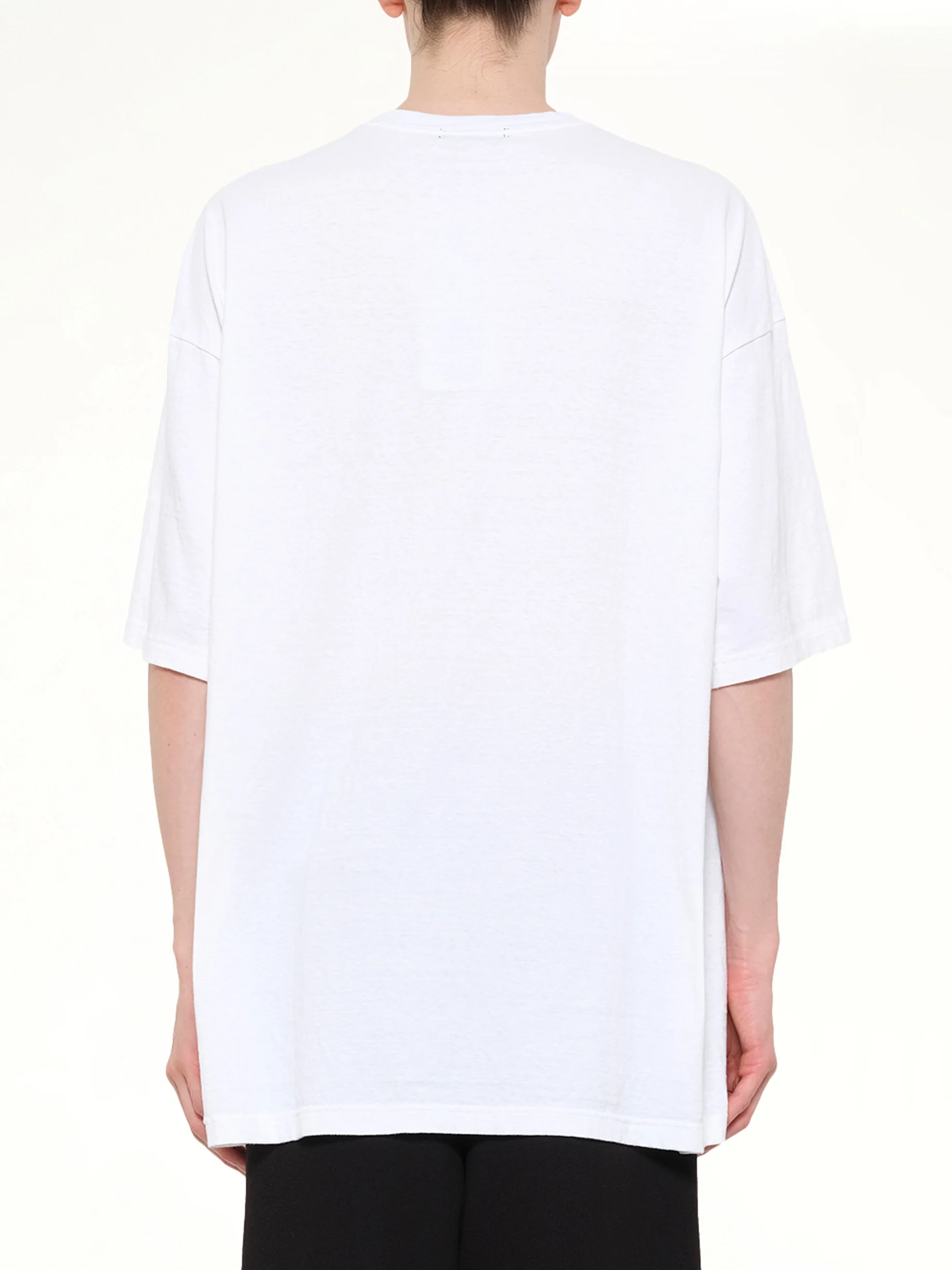 Portrait U Logo T-Shirt in White - Image 5