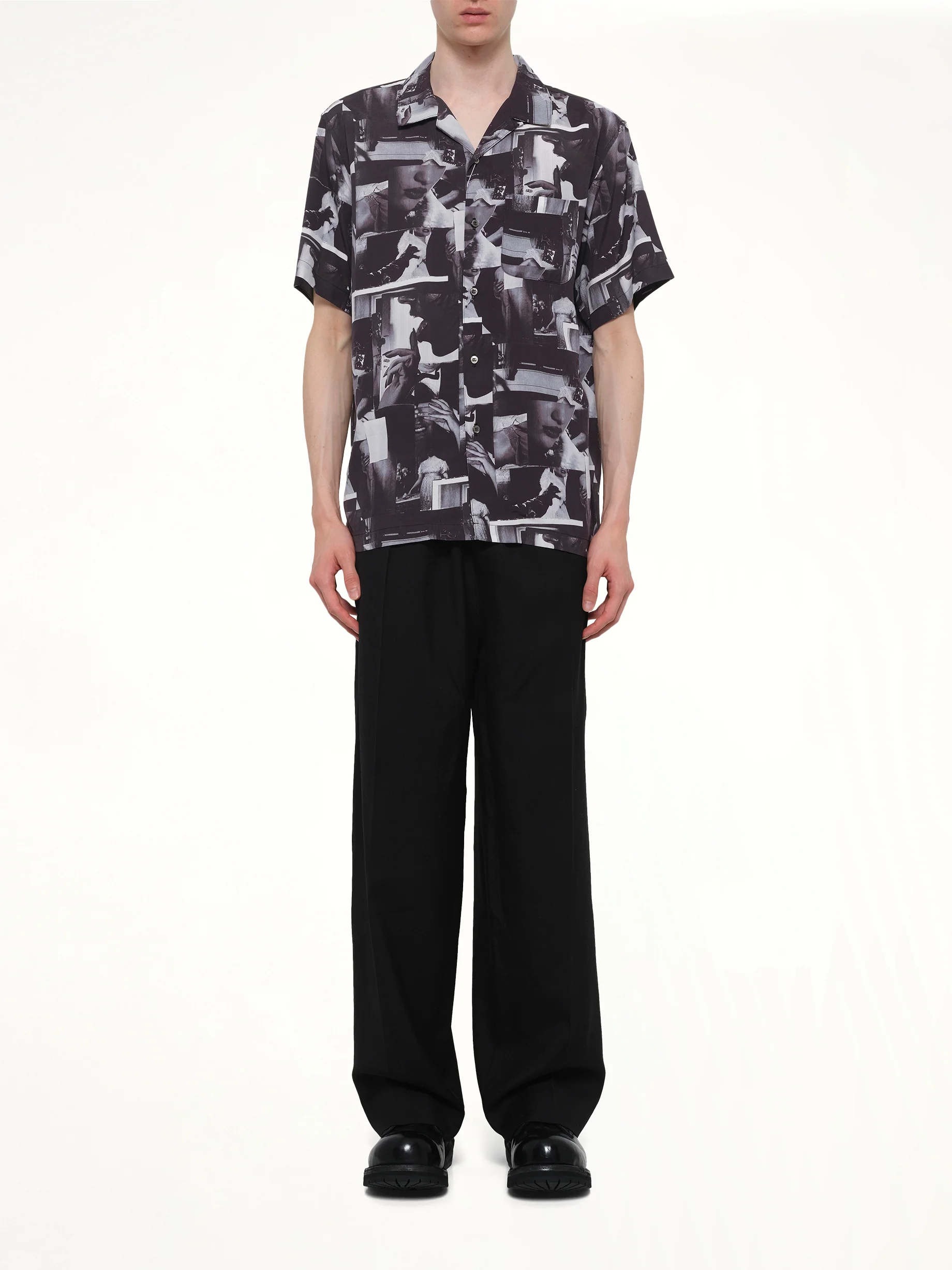 Printed Still Shirt in Black - Image 7