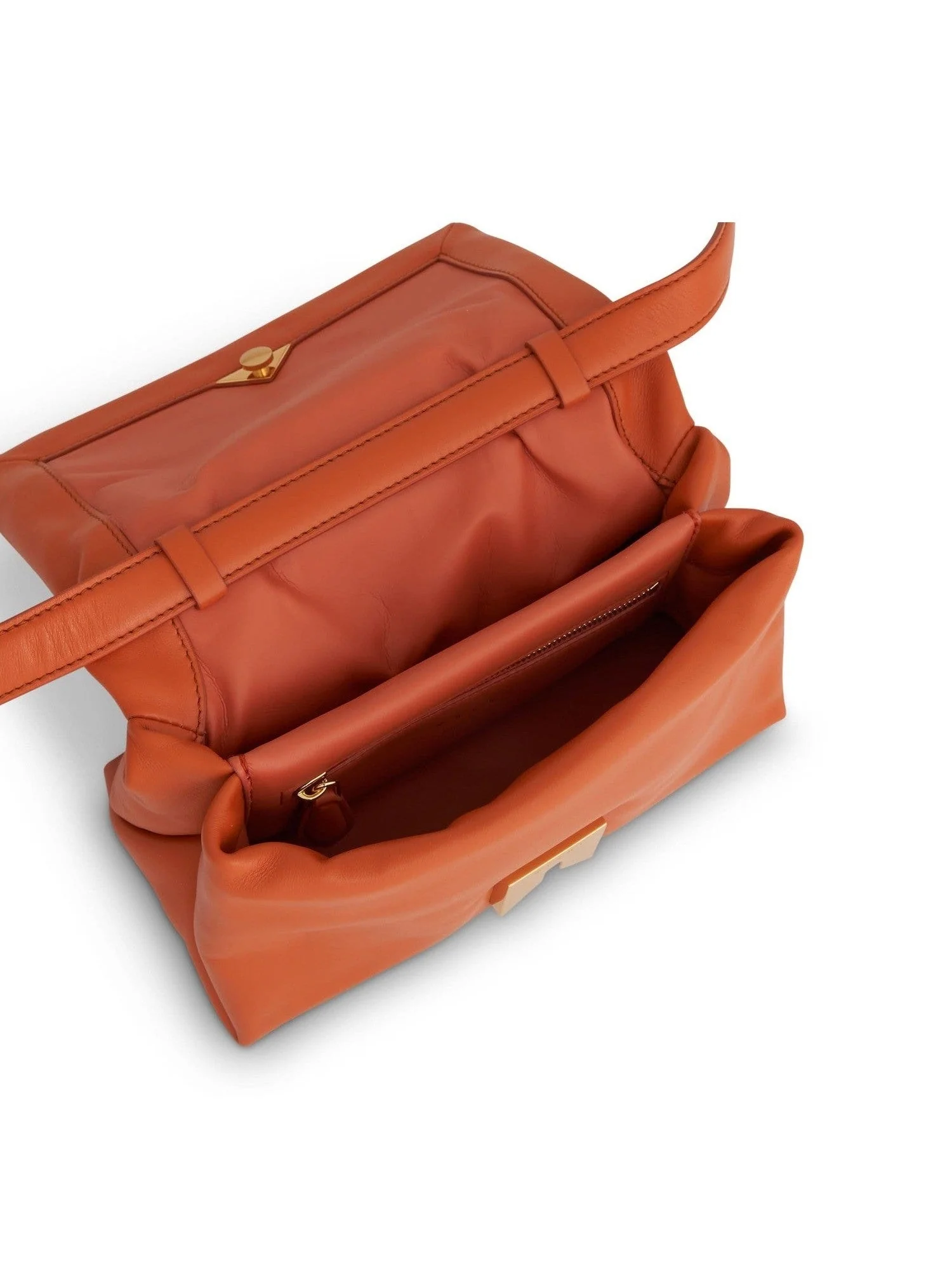 Prisma Small Leather Bag in Chili - Image 4