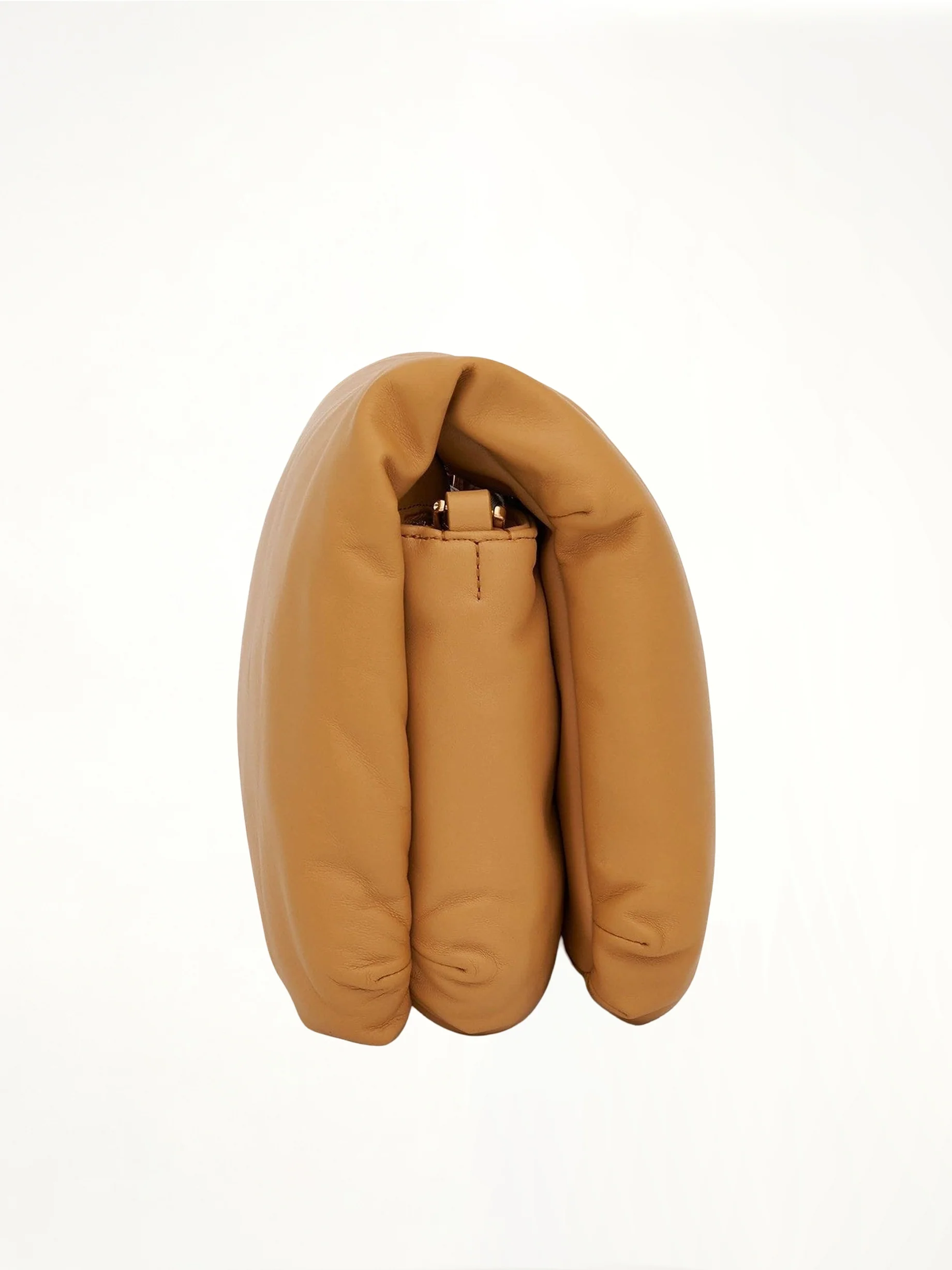 Puffer Goya Bag in Shiny Nappa Lambskin in Camel - Image 4