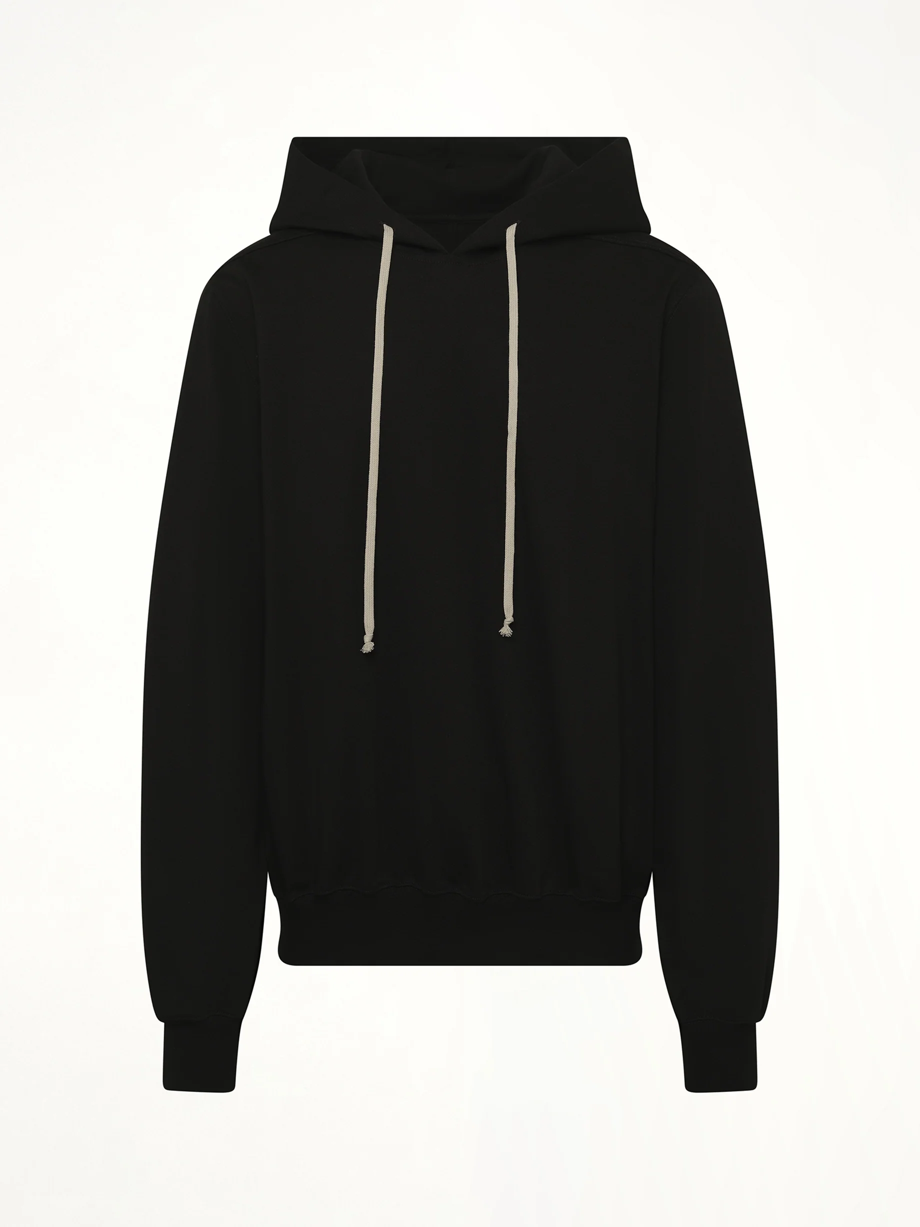 Drawstring Hoodie in Black - Image 2