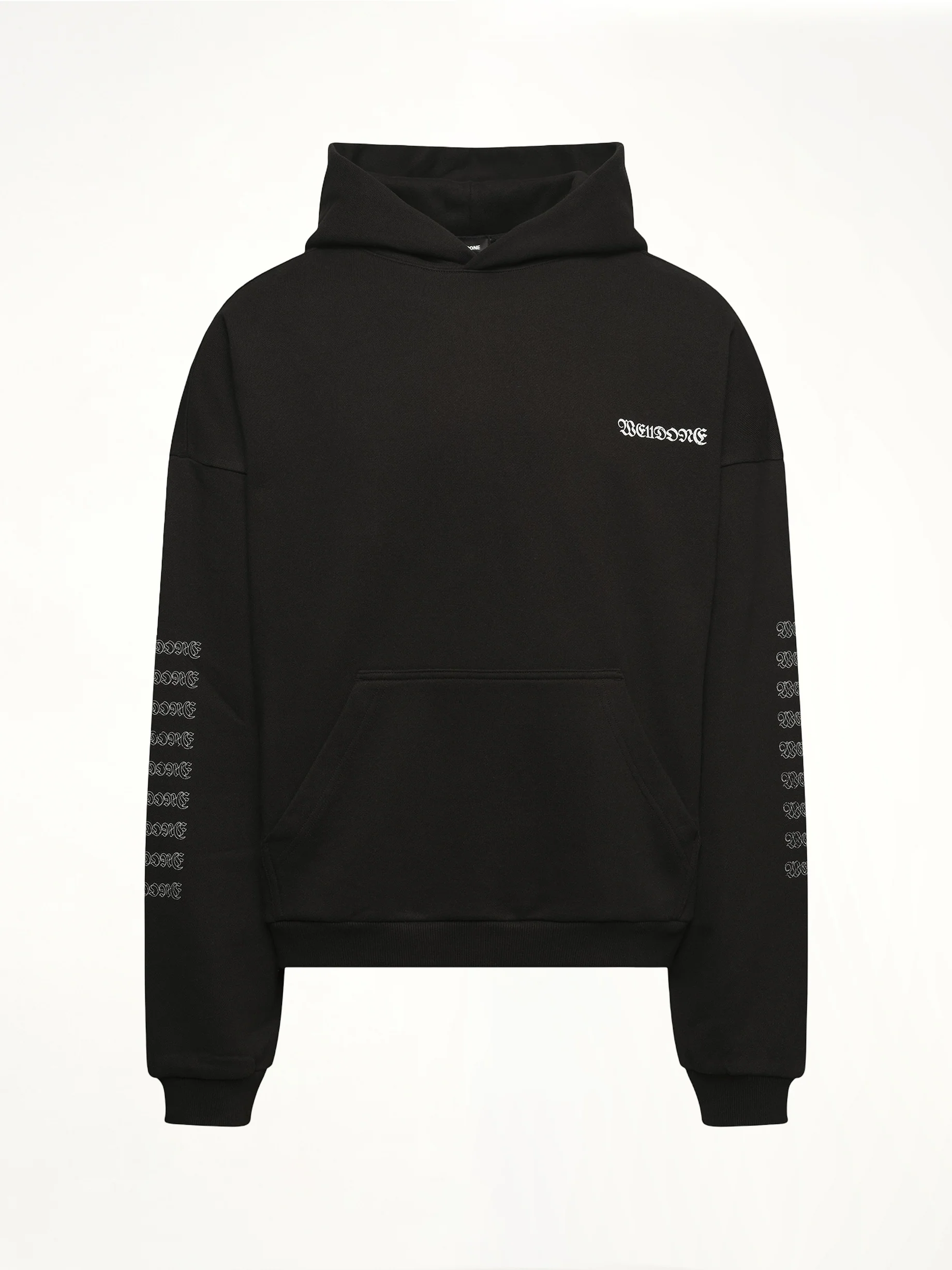 Punk Teddy Hoodie in Black - Image 2