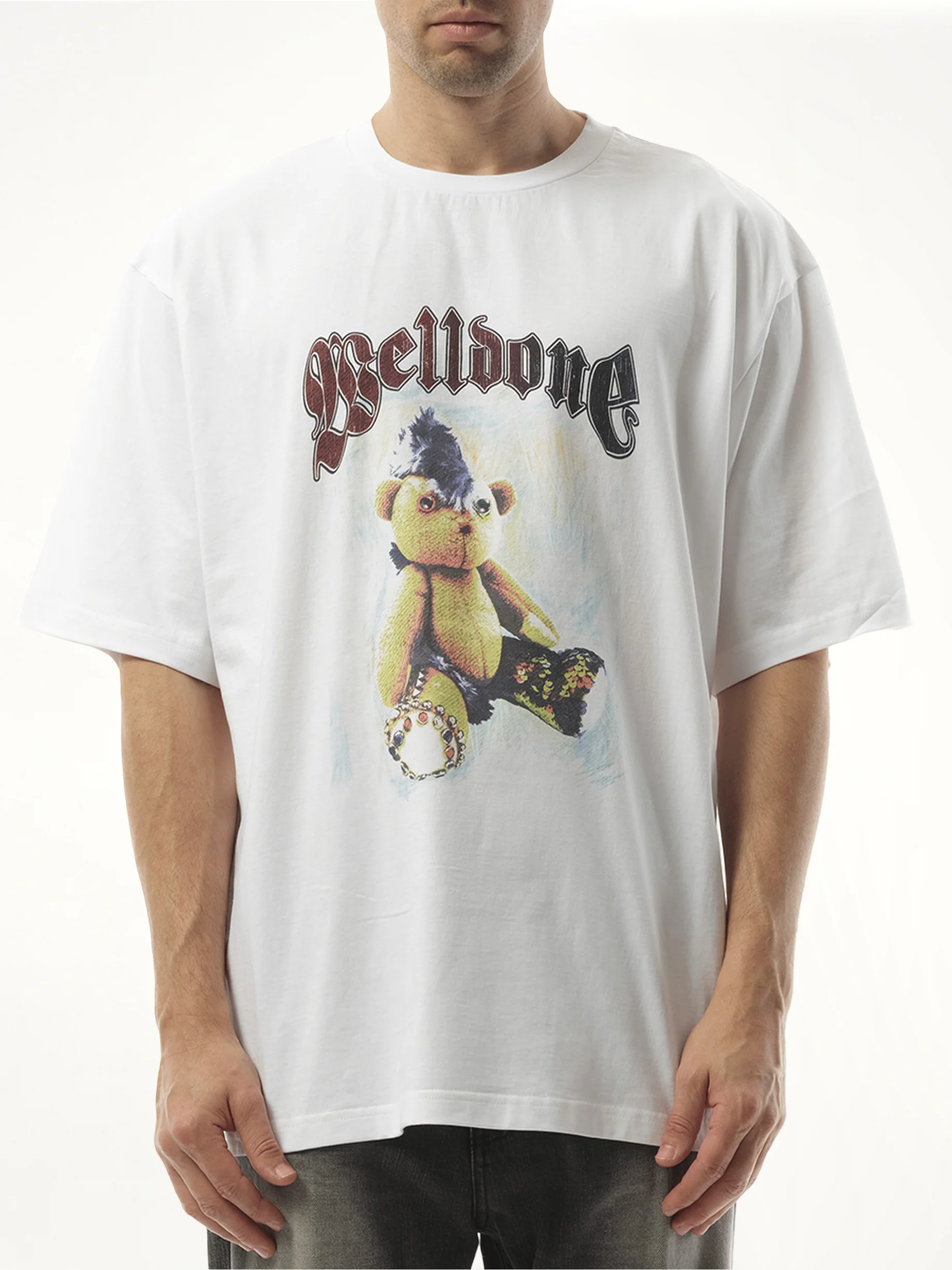 Punk Teddy T-Shirt in White