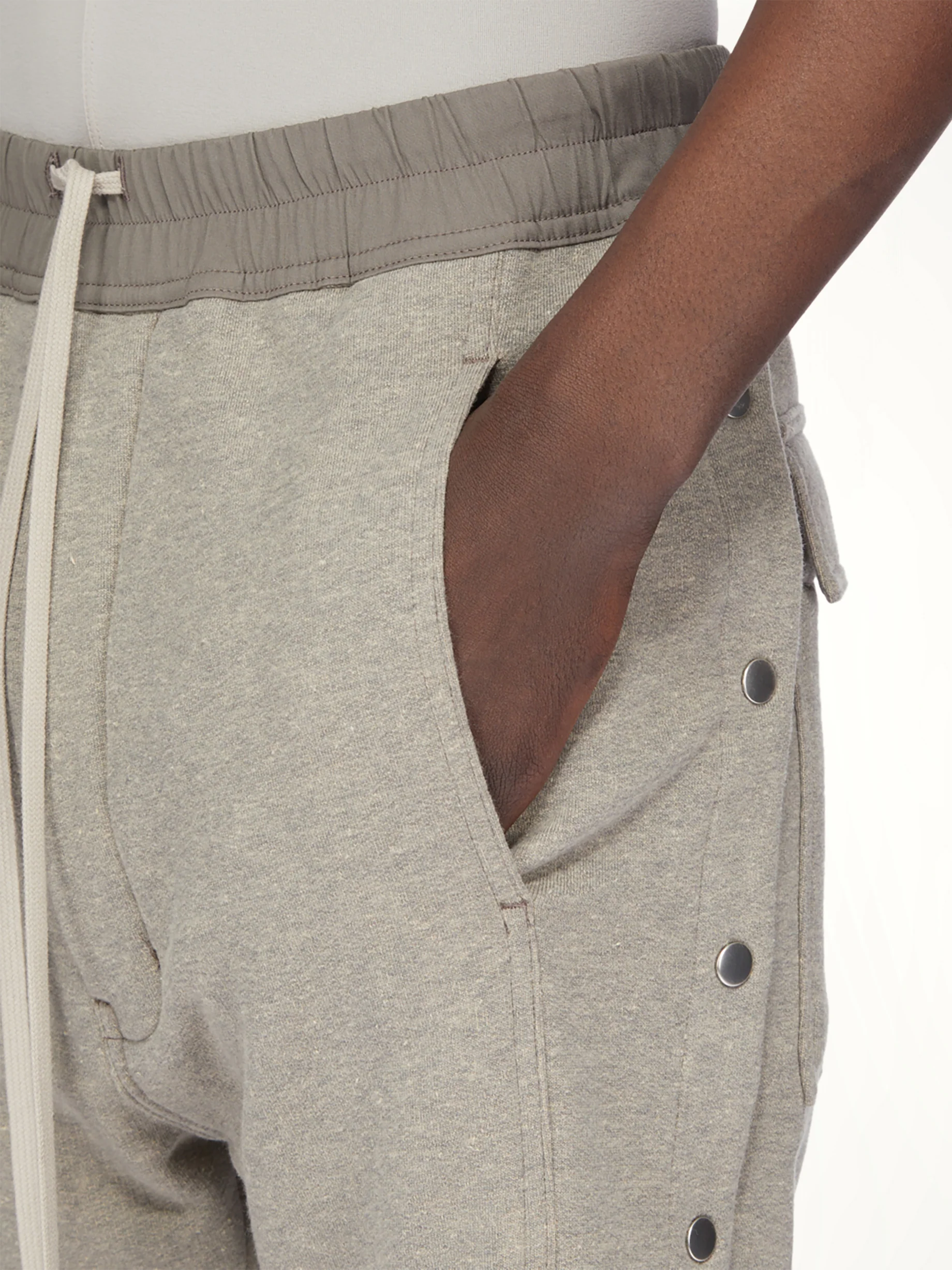 Pusher Shorts in Melange Grey - Image 8