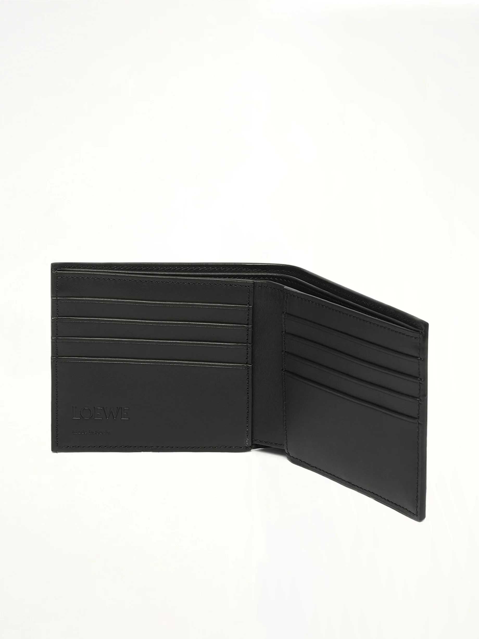 Puzzle Edge Bifold Wallet in Black - Image 3