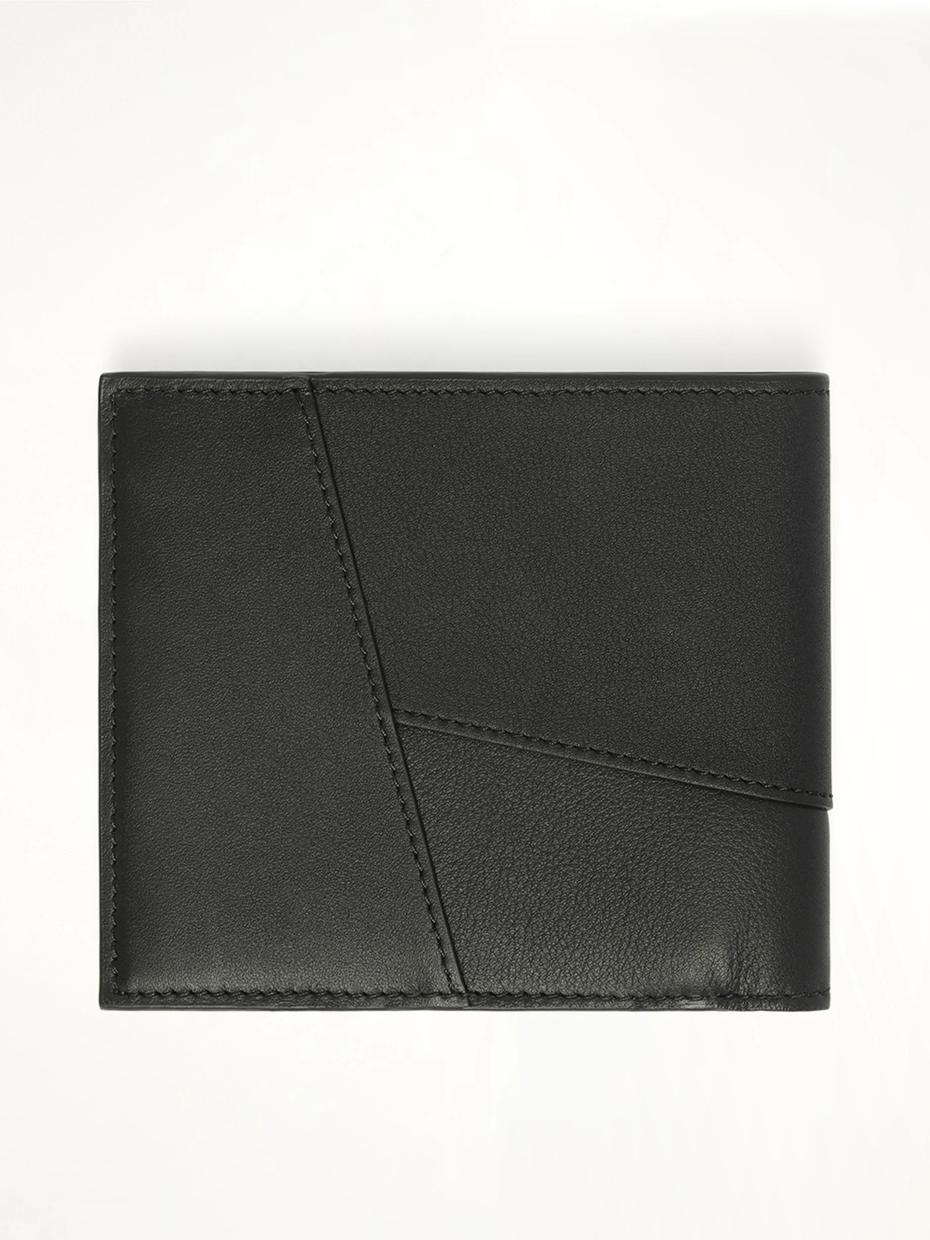 Puzzle Edge Bifold Wallet in Black - Image 4
