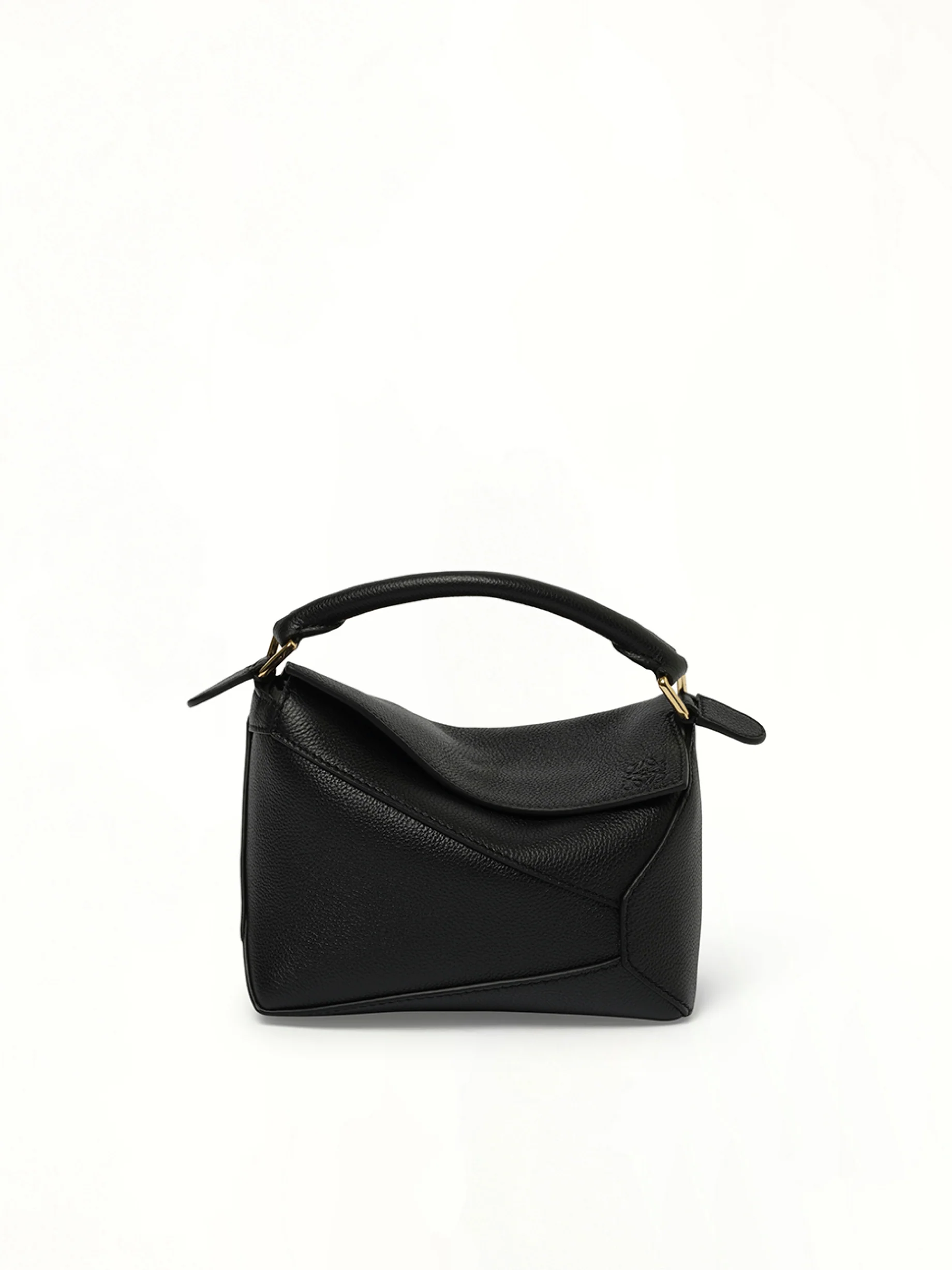Puzzle Edge Mini Bag in Black - Image 2