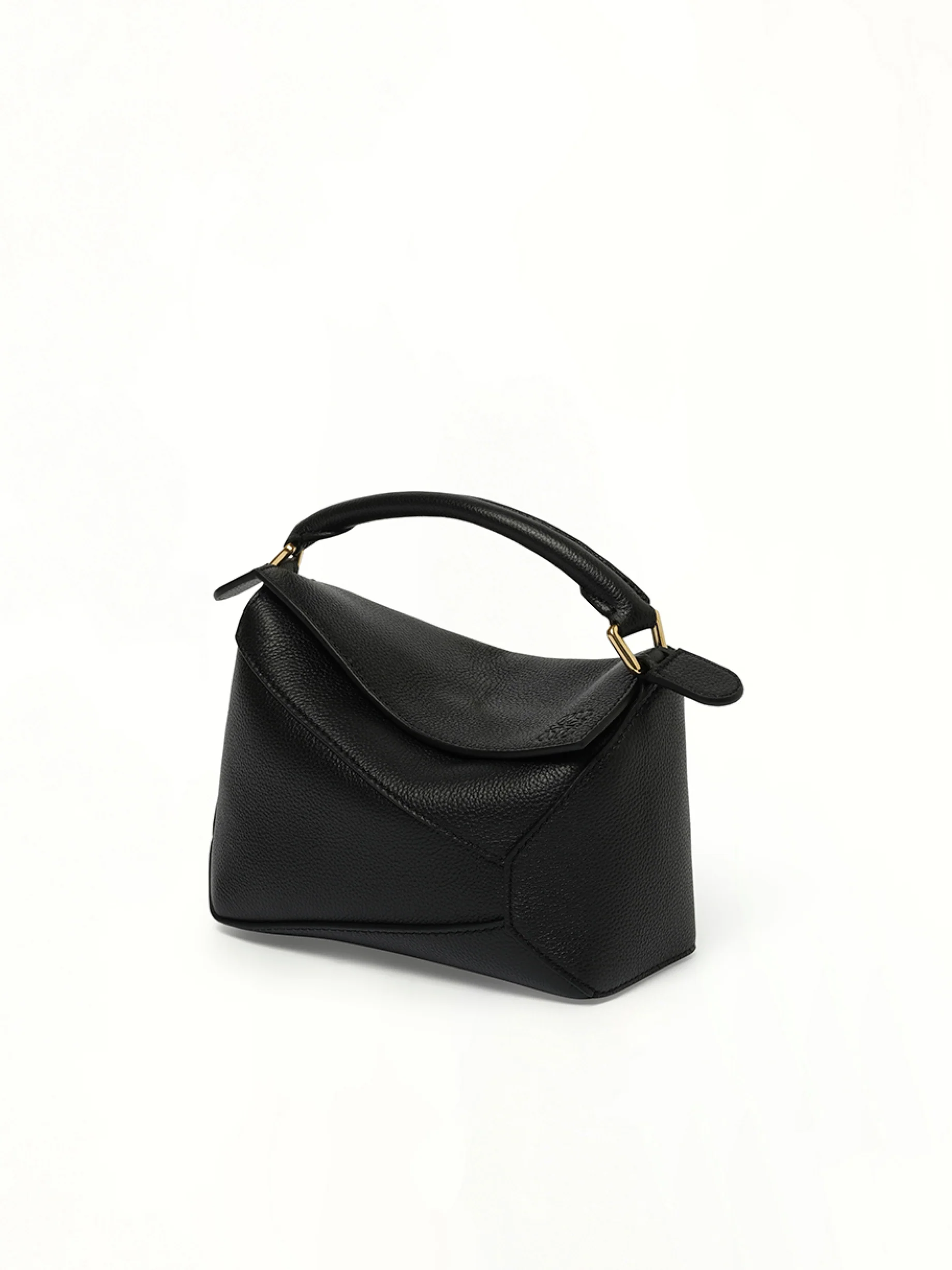 Puzzle Edge Mini Bag in Black - Image 3