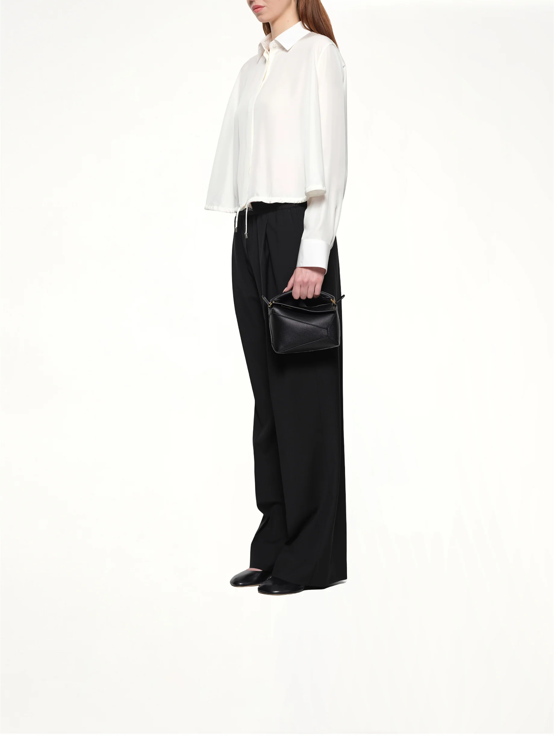 Puzzle Edge Mini Bag in Black - Image 4