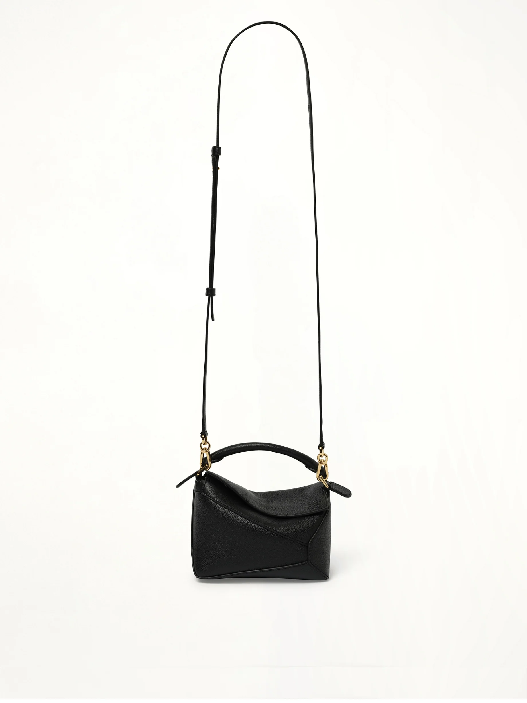 Puzzle Edge Mini Bag in Black - Image 5