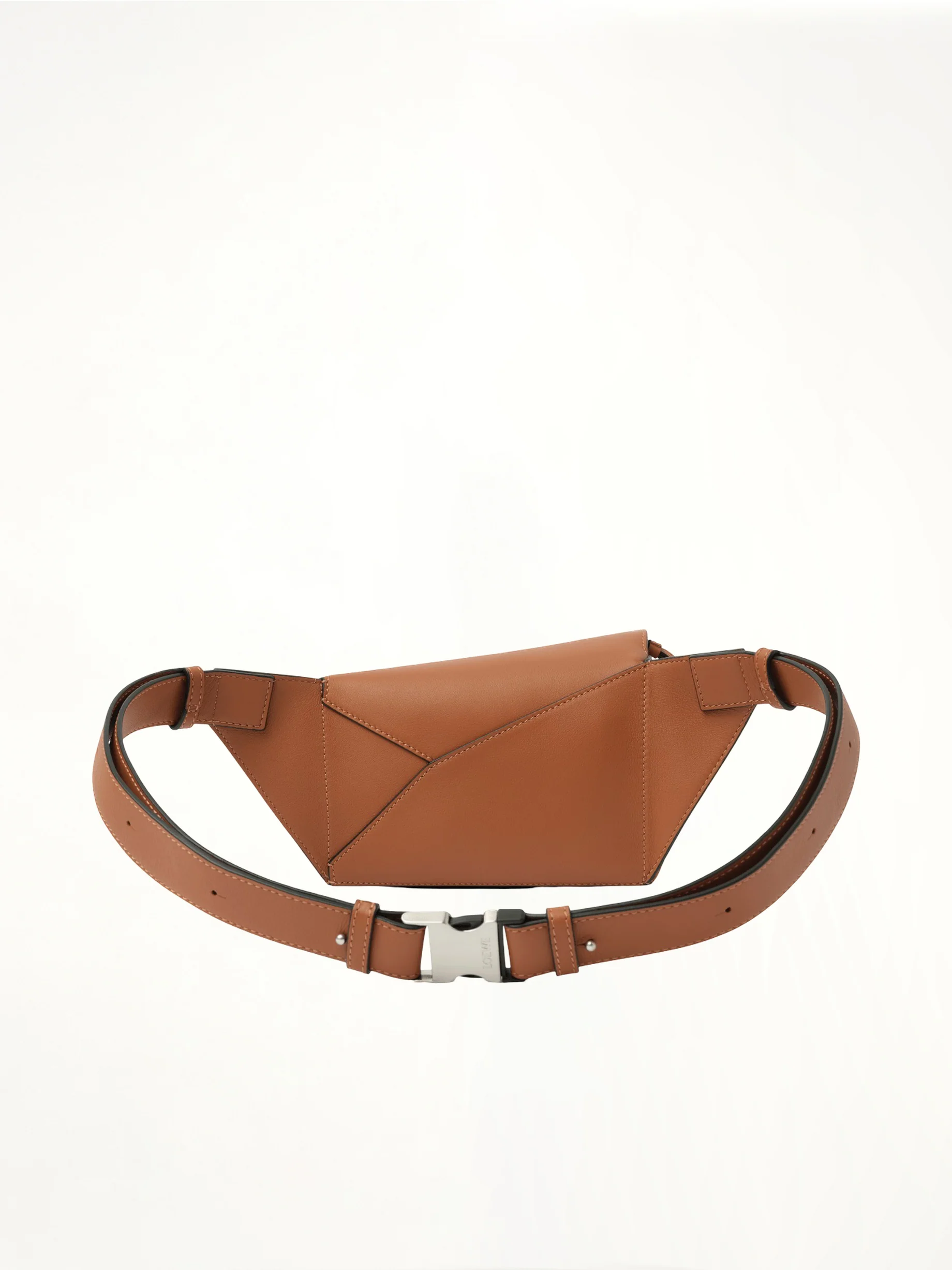 Puzzle Edge Mini Bumbag in Tan - Image 5