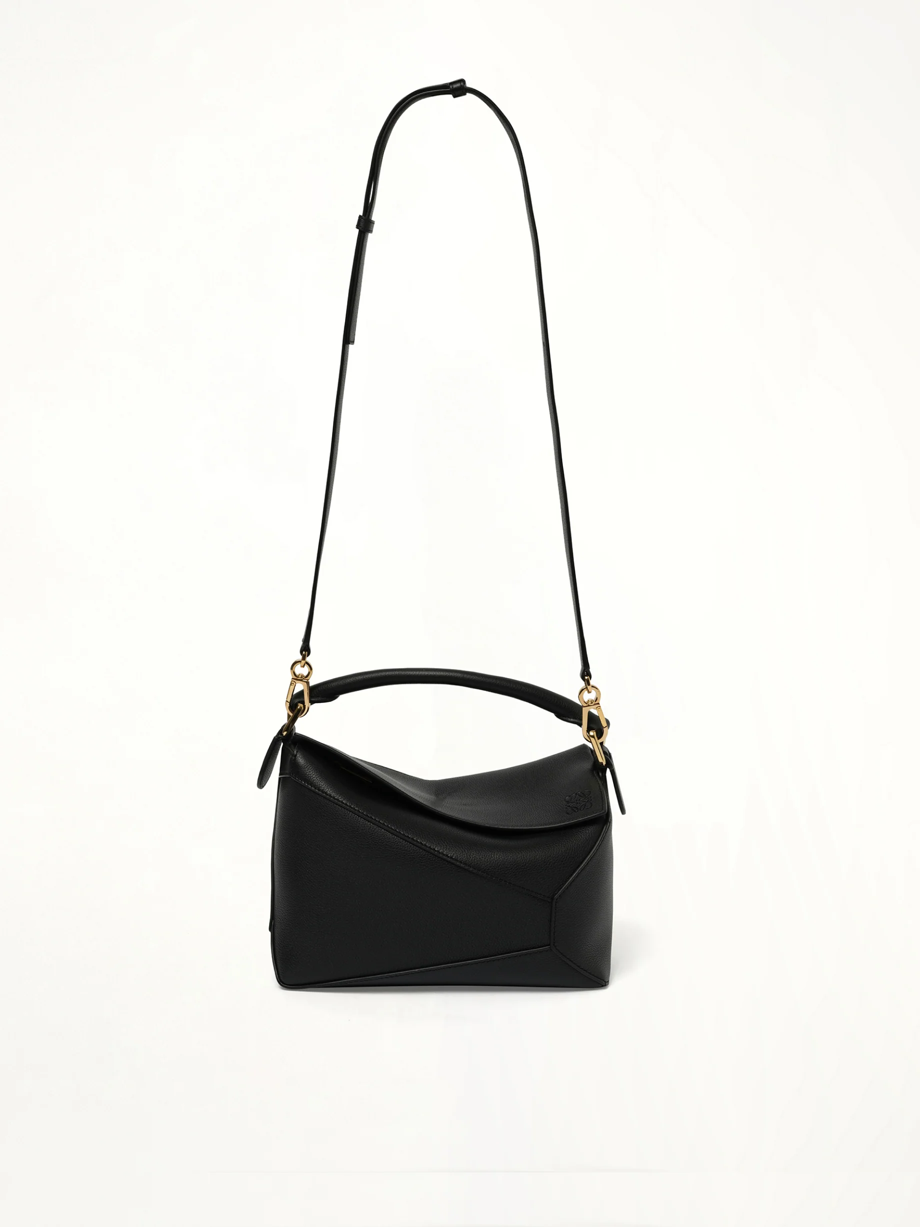 Puzzle Edge Small Bag in Black - Image 3