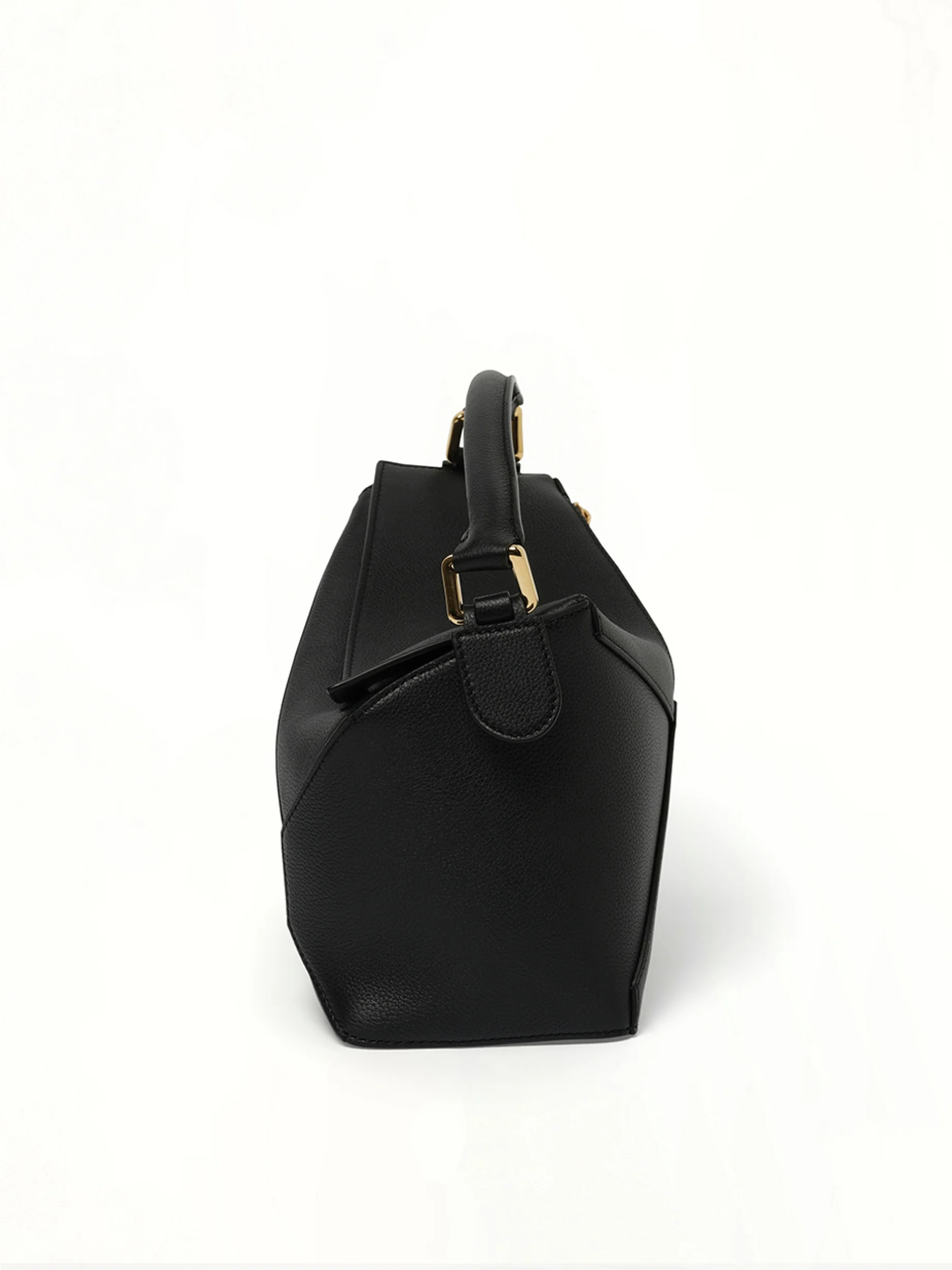 Puzzle Edge Small Bag in Black - Image 5