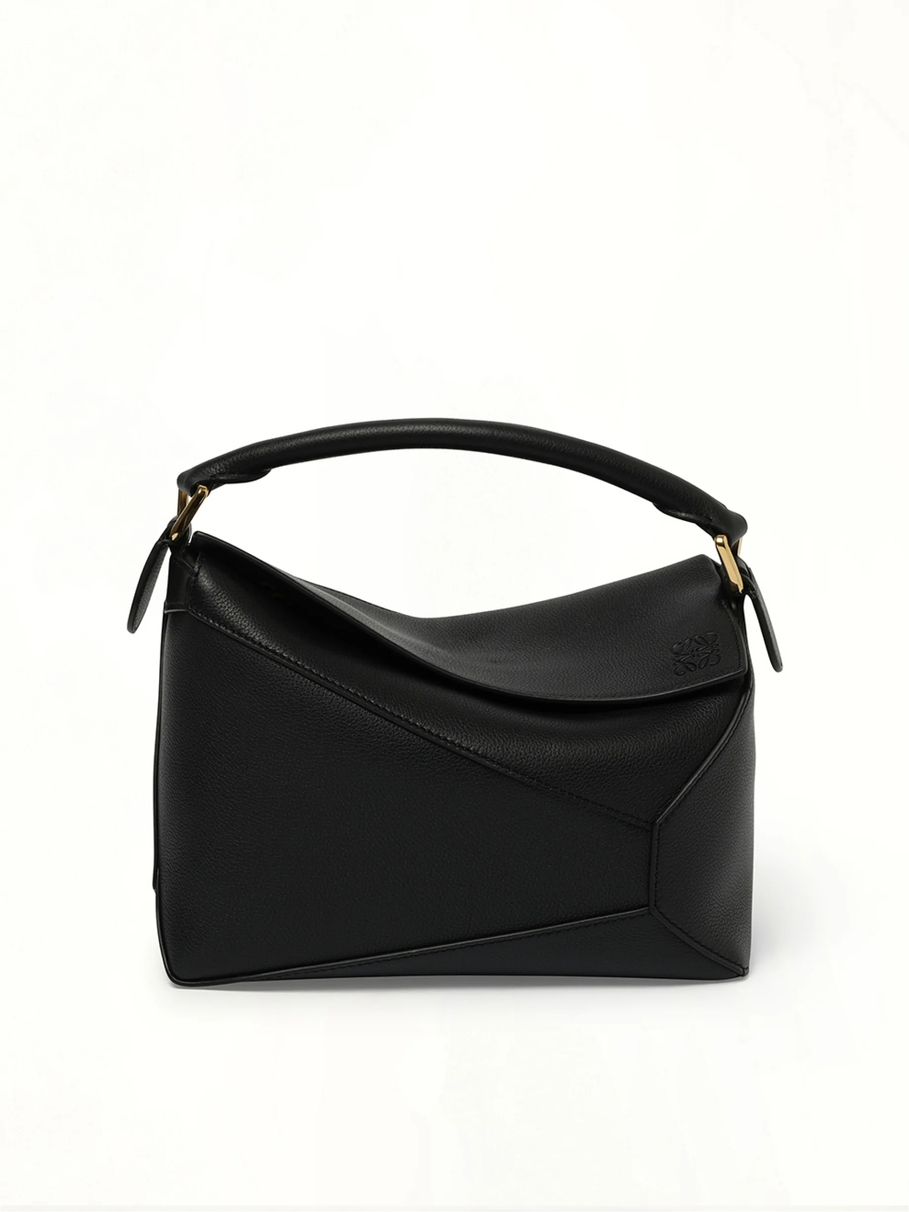 Puzzle Edge Small Bag in Black - Image 6