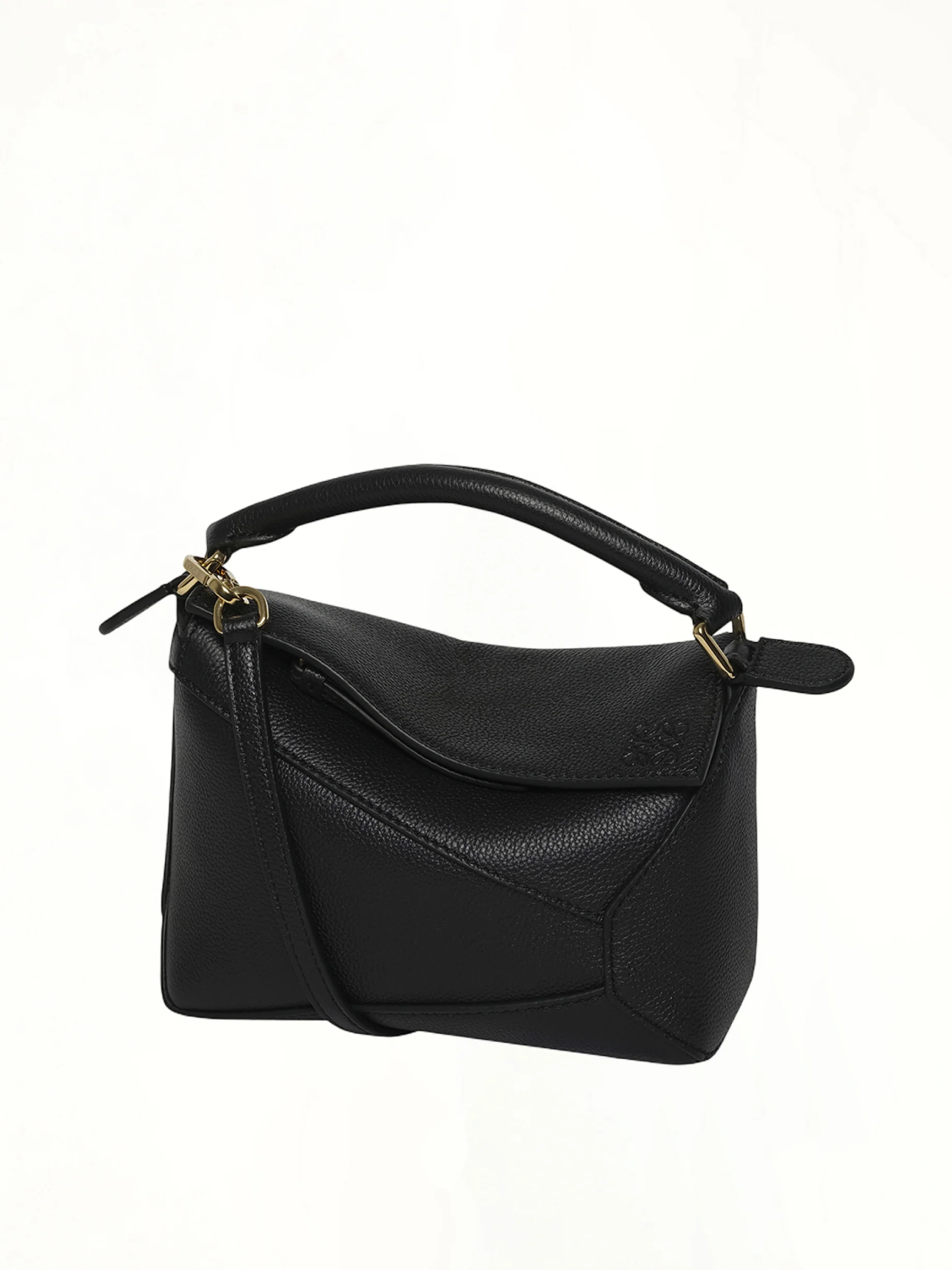 Puzzle Edge Small Bag in Black - Image 7