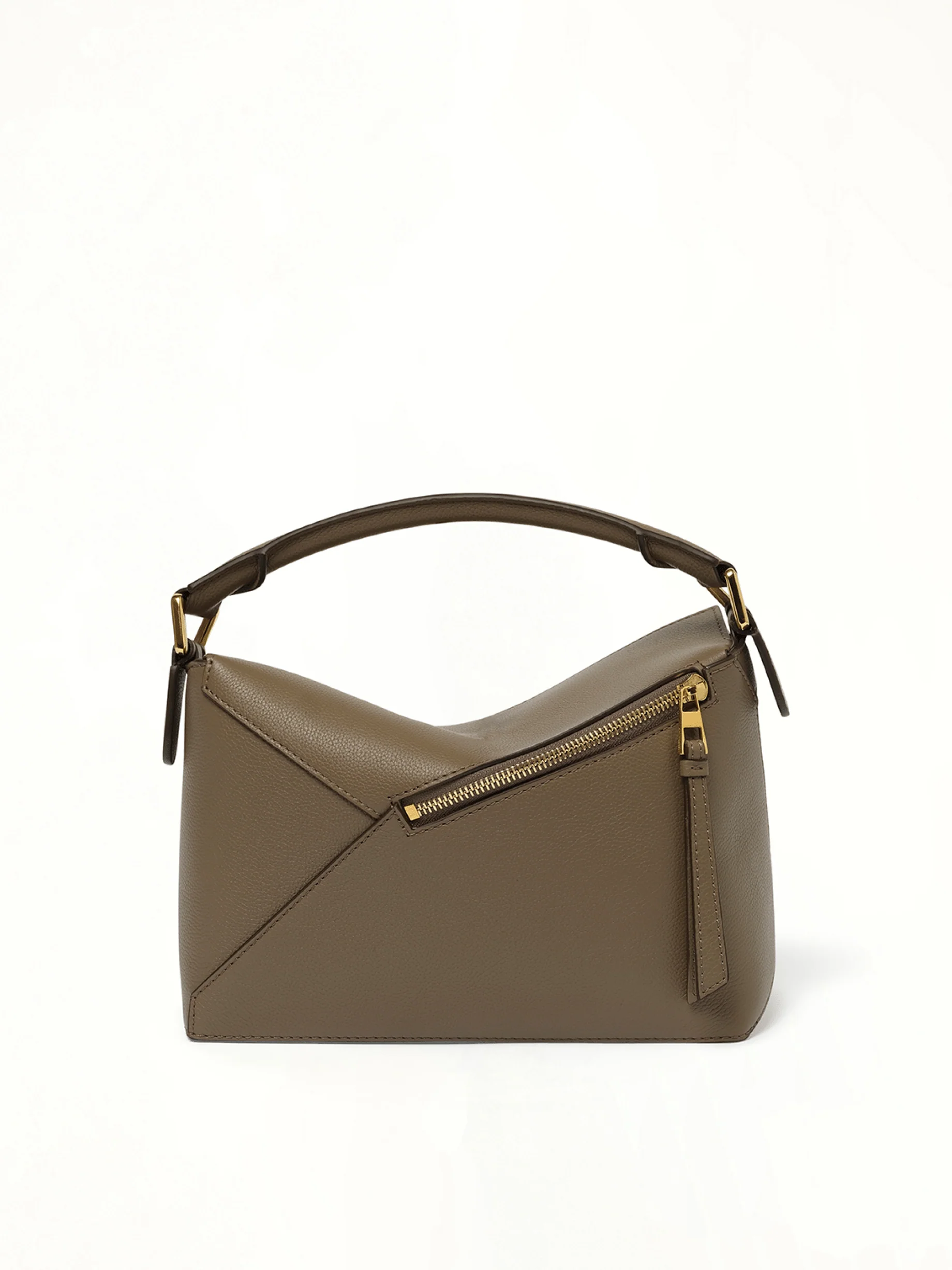 Puzzle Edge Small Bag in Taupe - Image 6