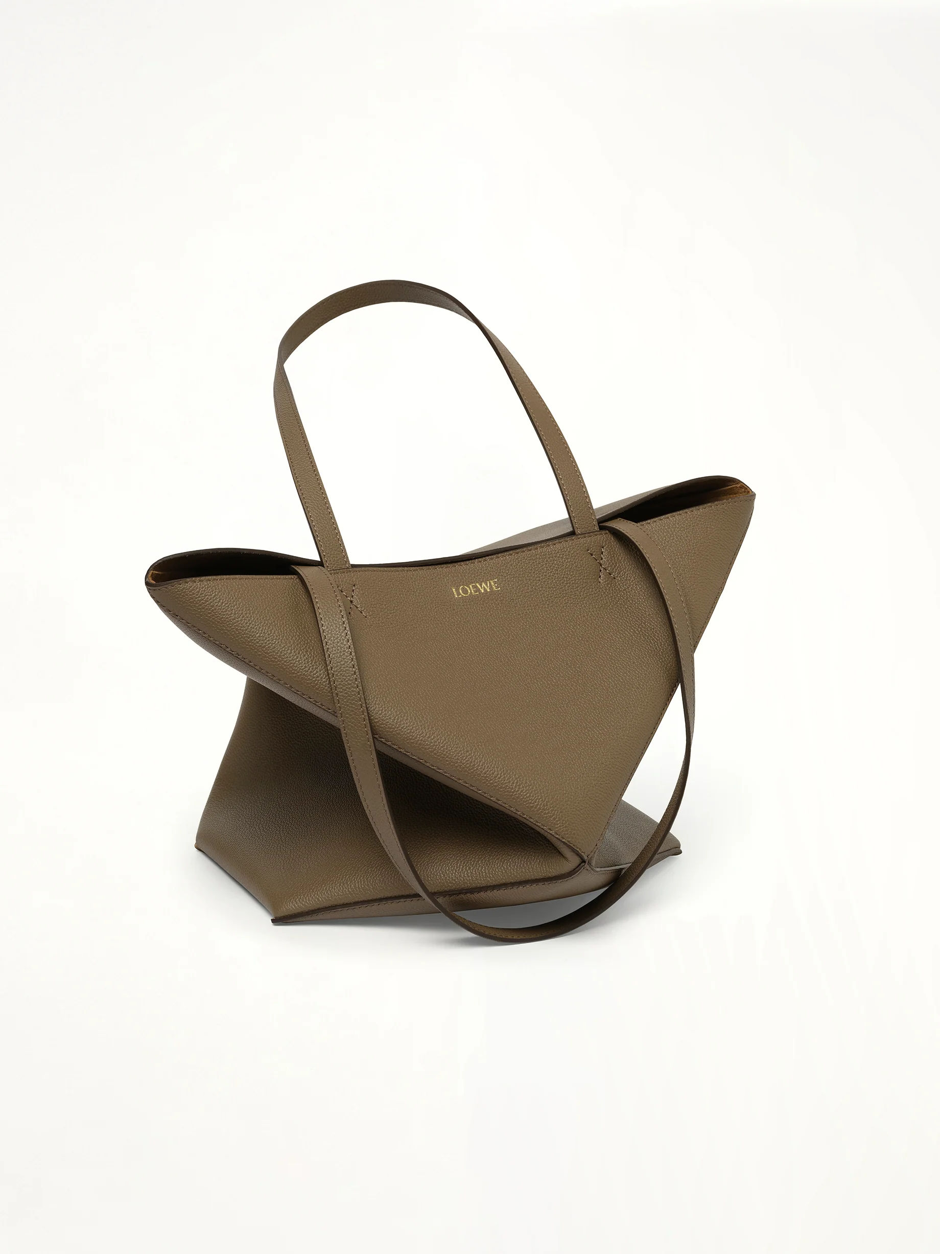 Puzzle Fold Tote Medium in Taupe - Image 5