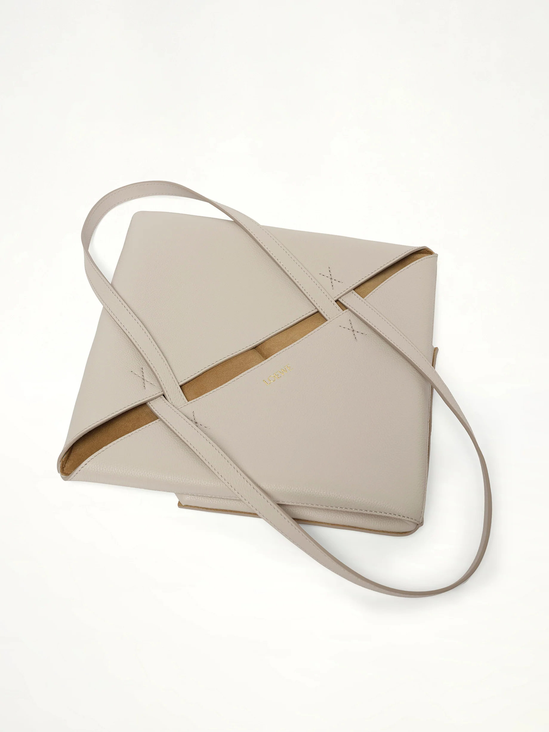 Puzzle Fold Tote Medium in Light Ghost - Image 4