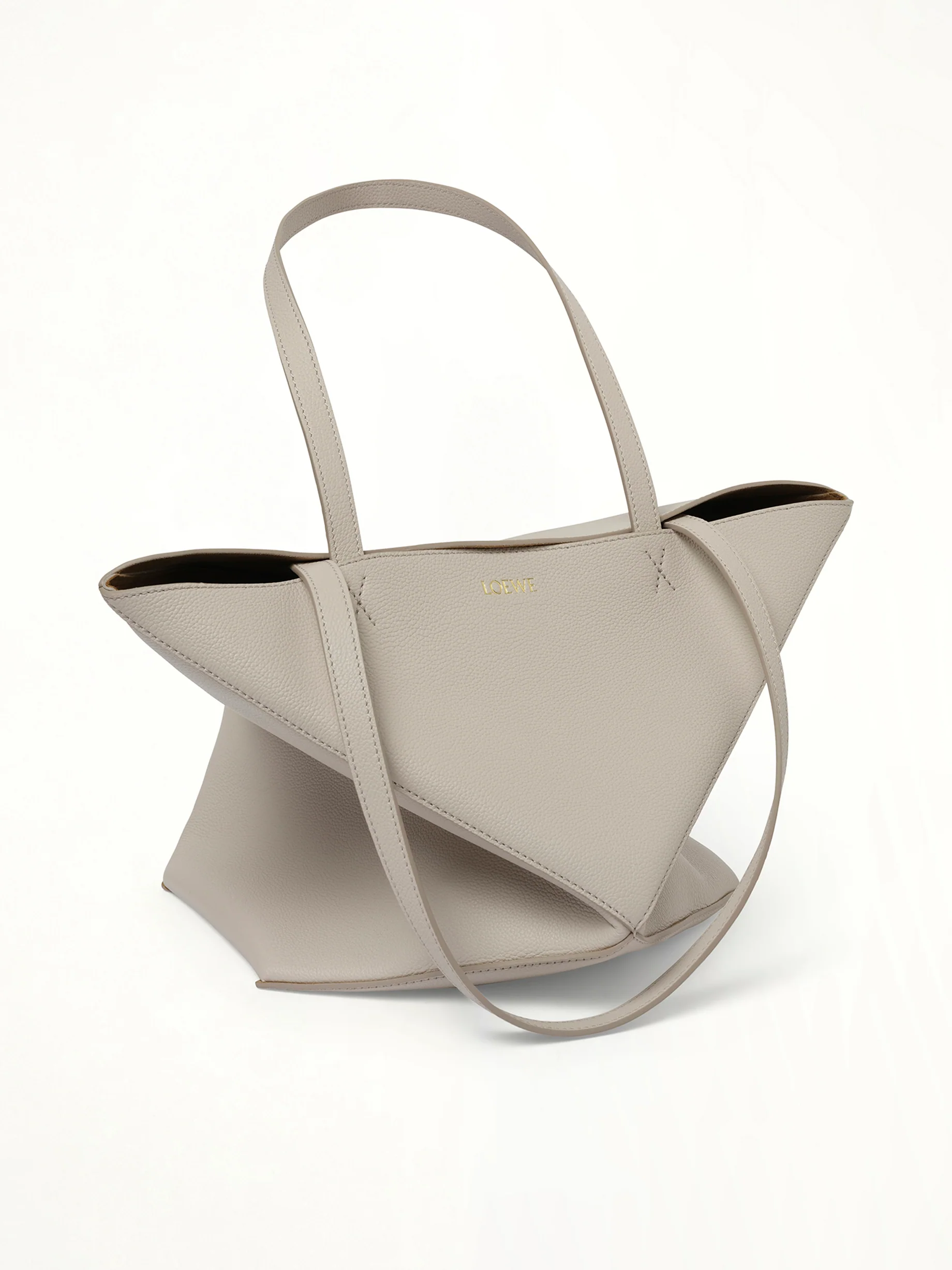 Puzzle Fold Tote Medium in Light Ghost - Image 5