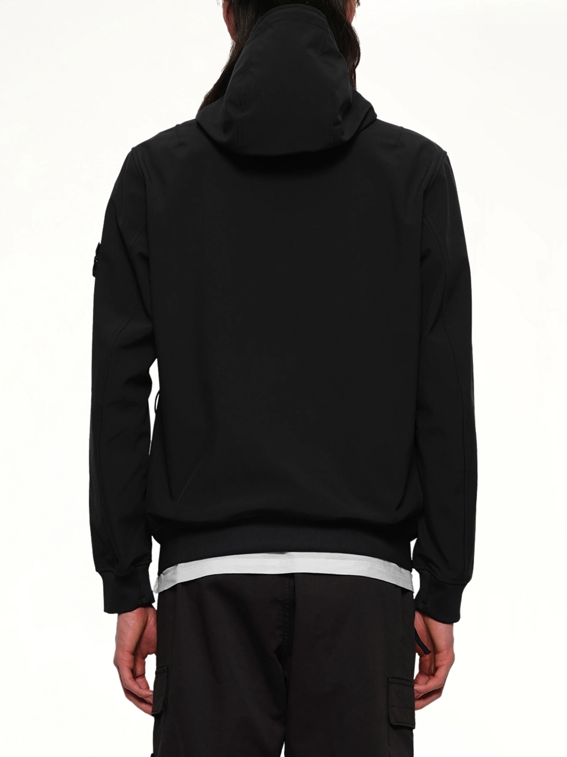 Q100004 Light Outerwear Jacket in Black - Image 5