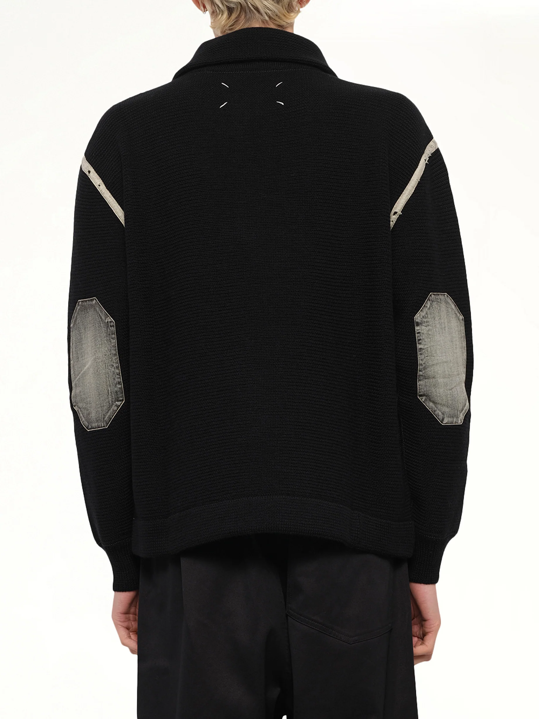 Quarter Zip Sweater in Black - Image 5