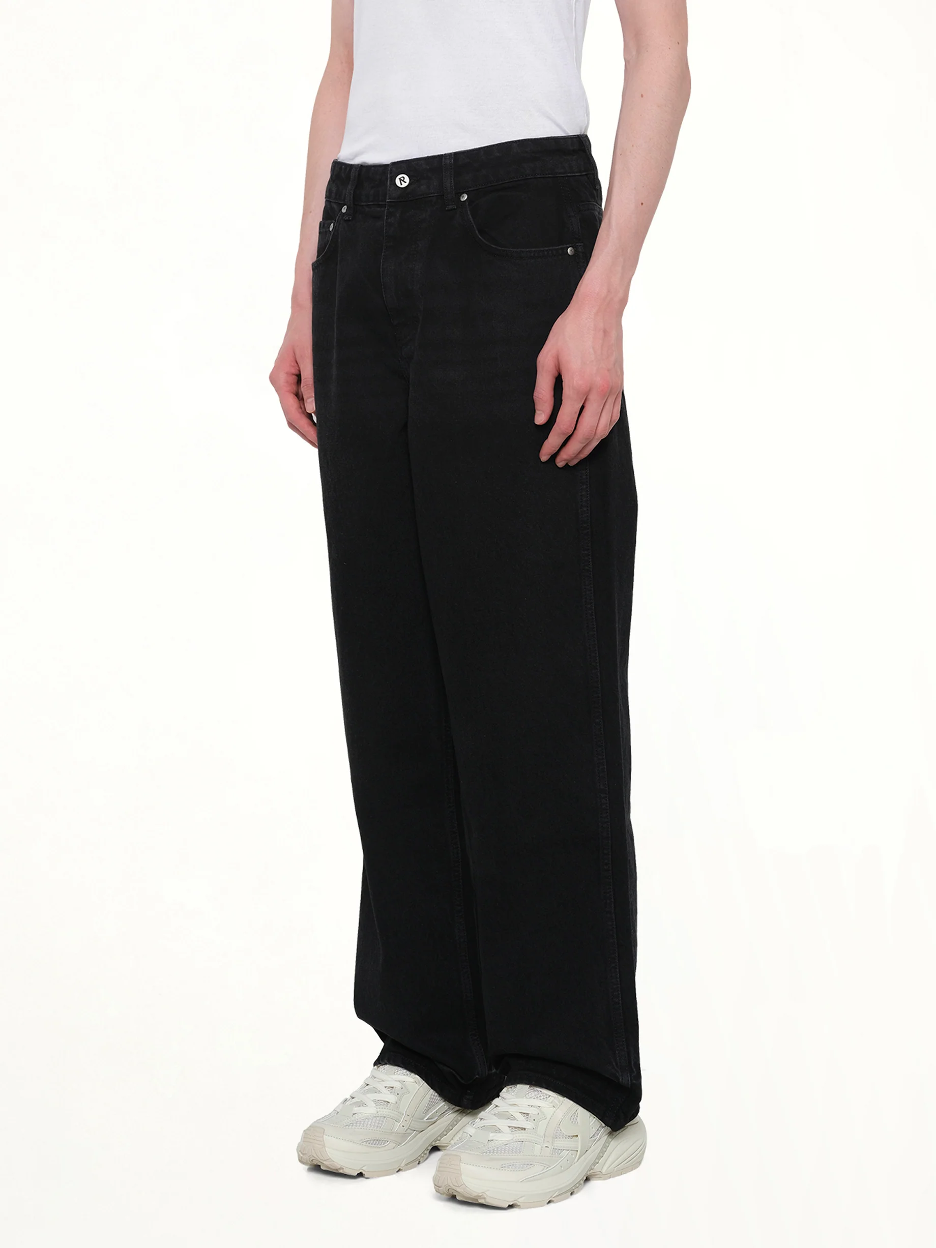 R3 Baggy Denim Jeans in Black - Image 3