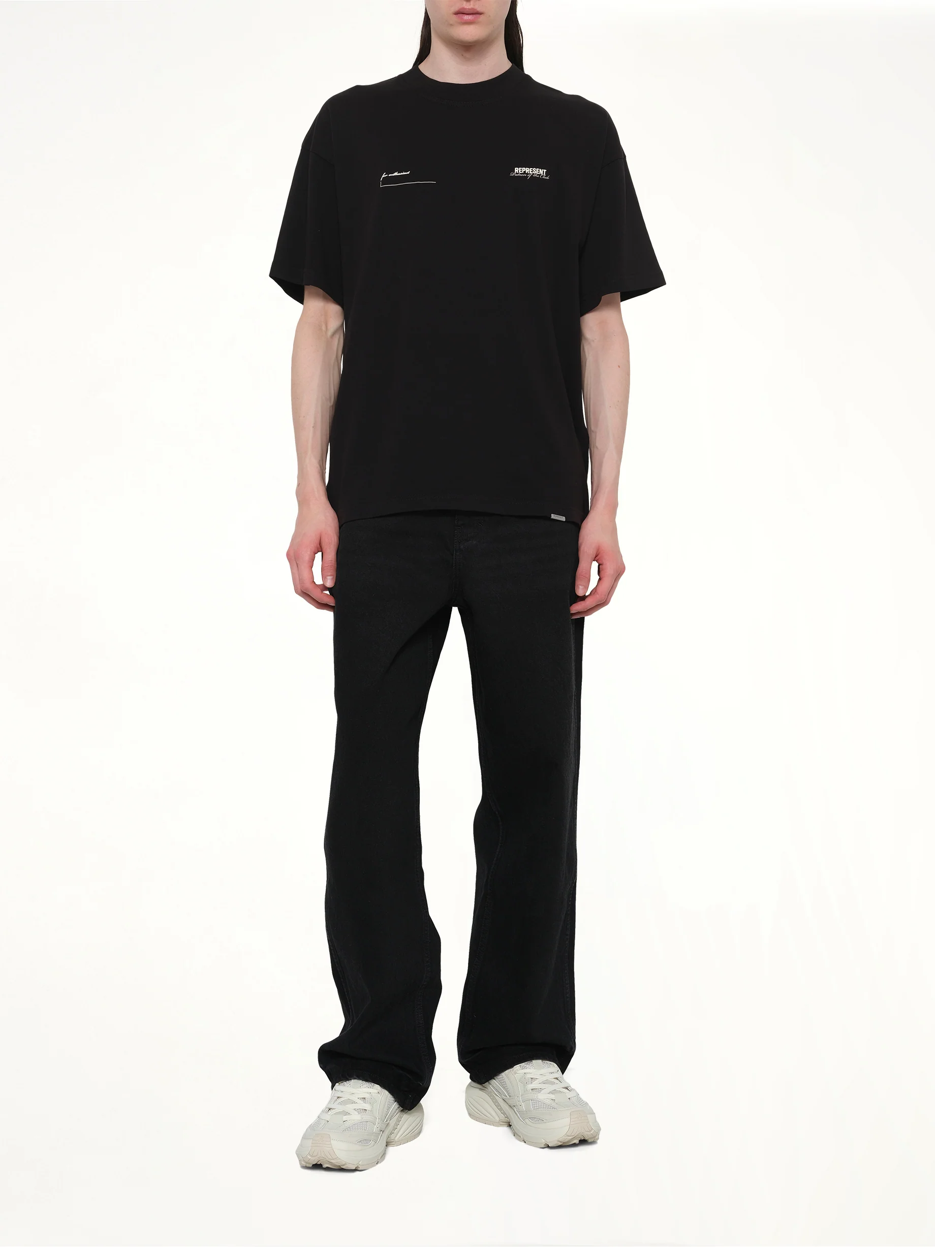 R3 Baggy Denim Jeans in Black - Image 4