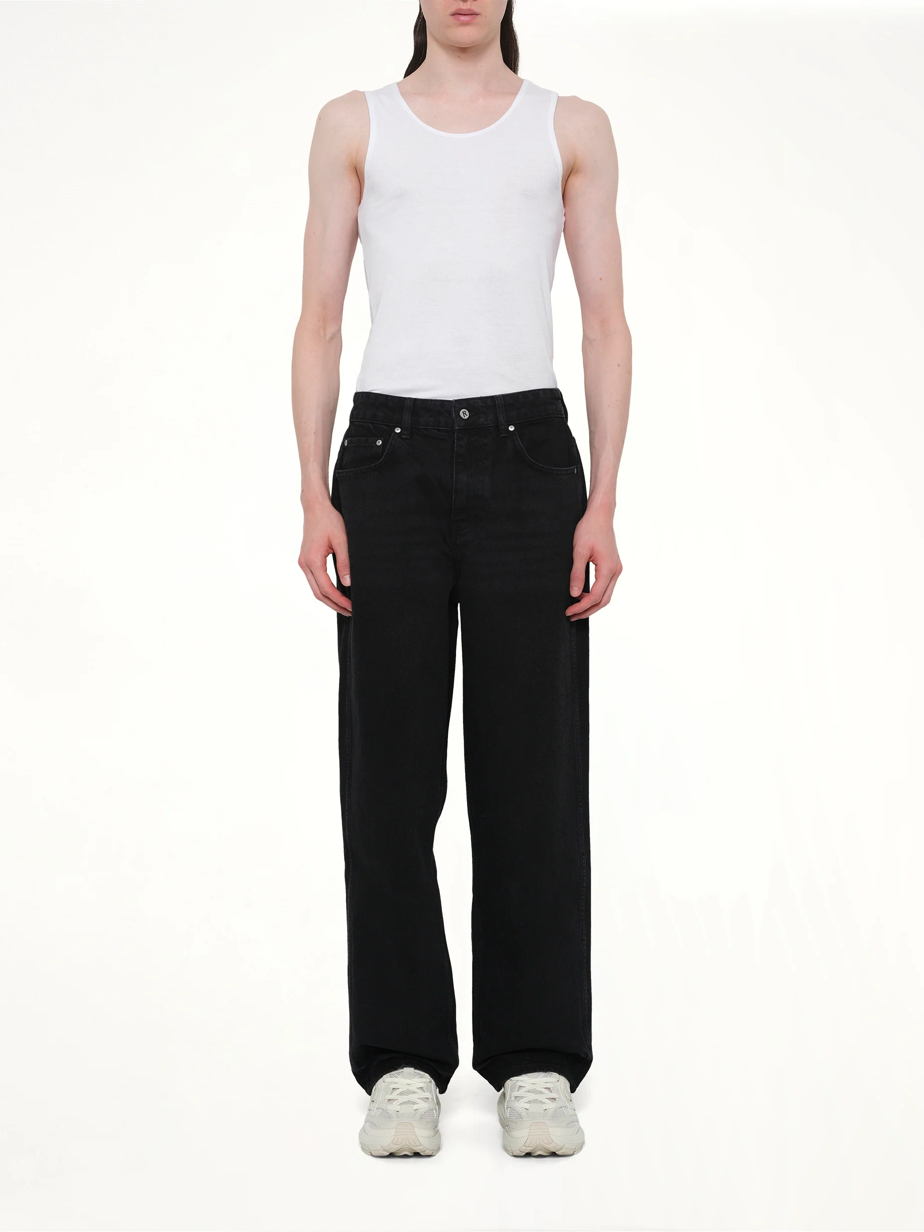 R3 Baggy Denim Jeans in Black - Image 7