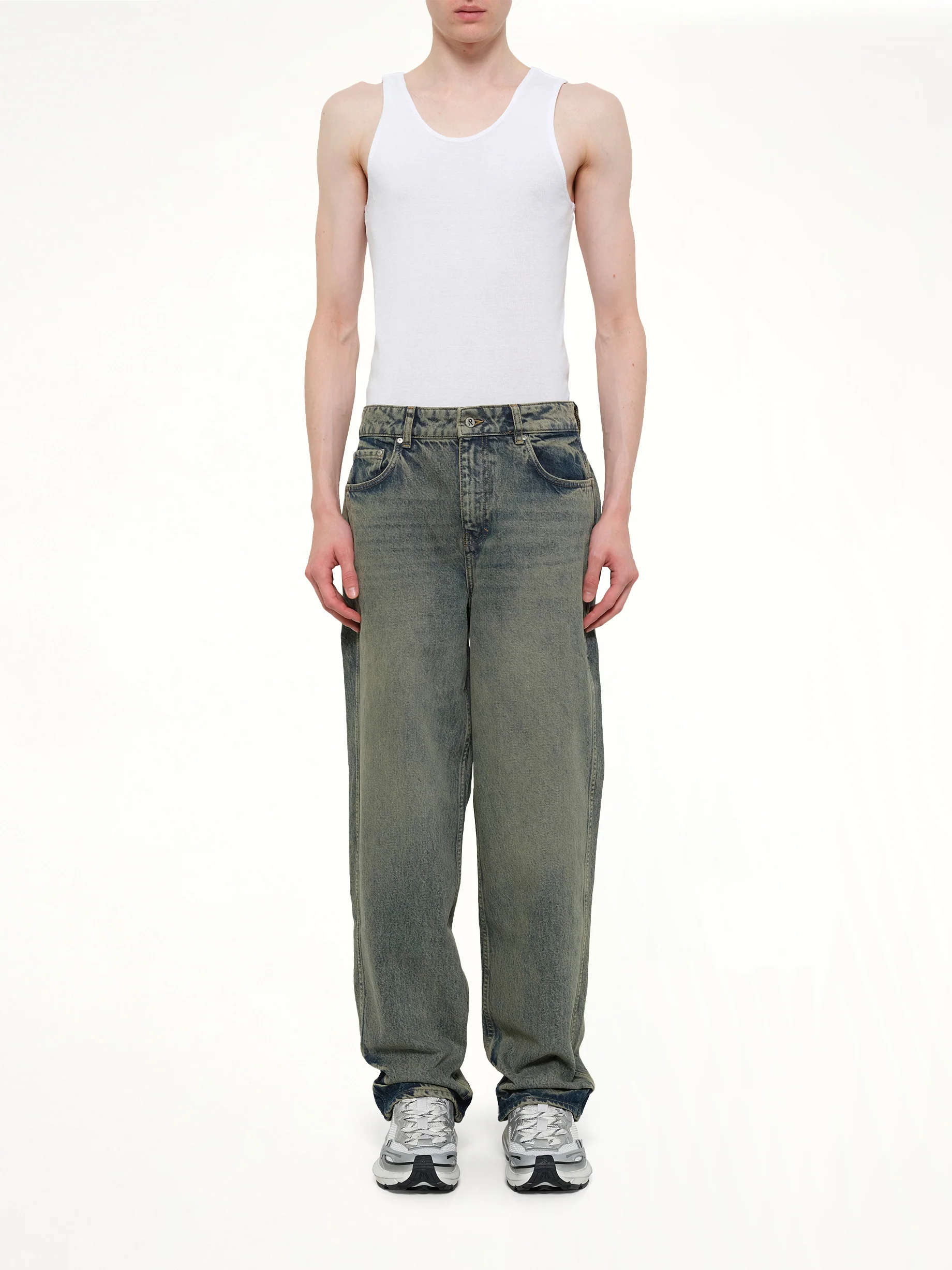 R3 Baggy Denim Pants in Blue - Image 7