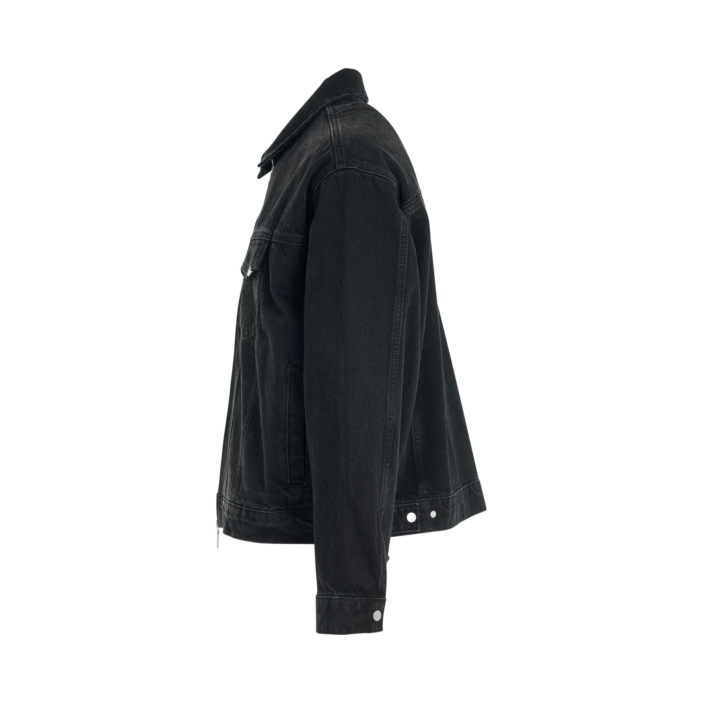 R4 Denim Jacket in Black - Image 3