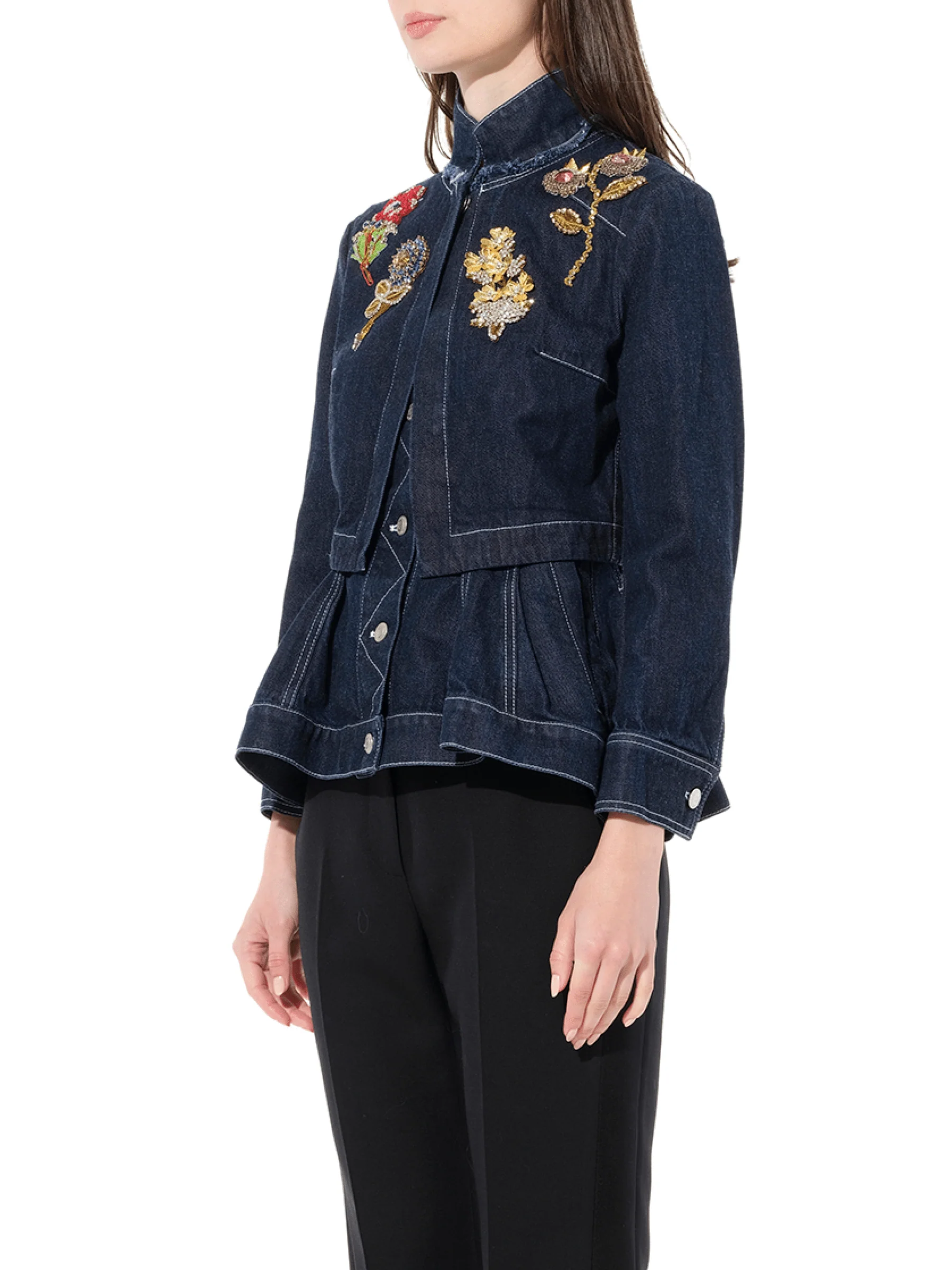 Raw Denim Jacket in Blue - Image 5