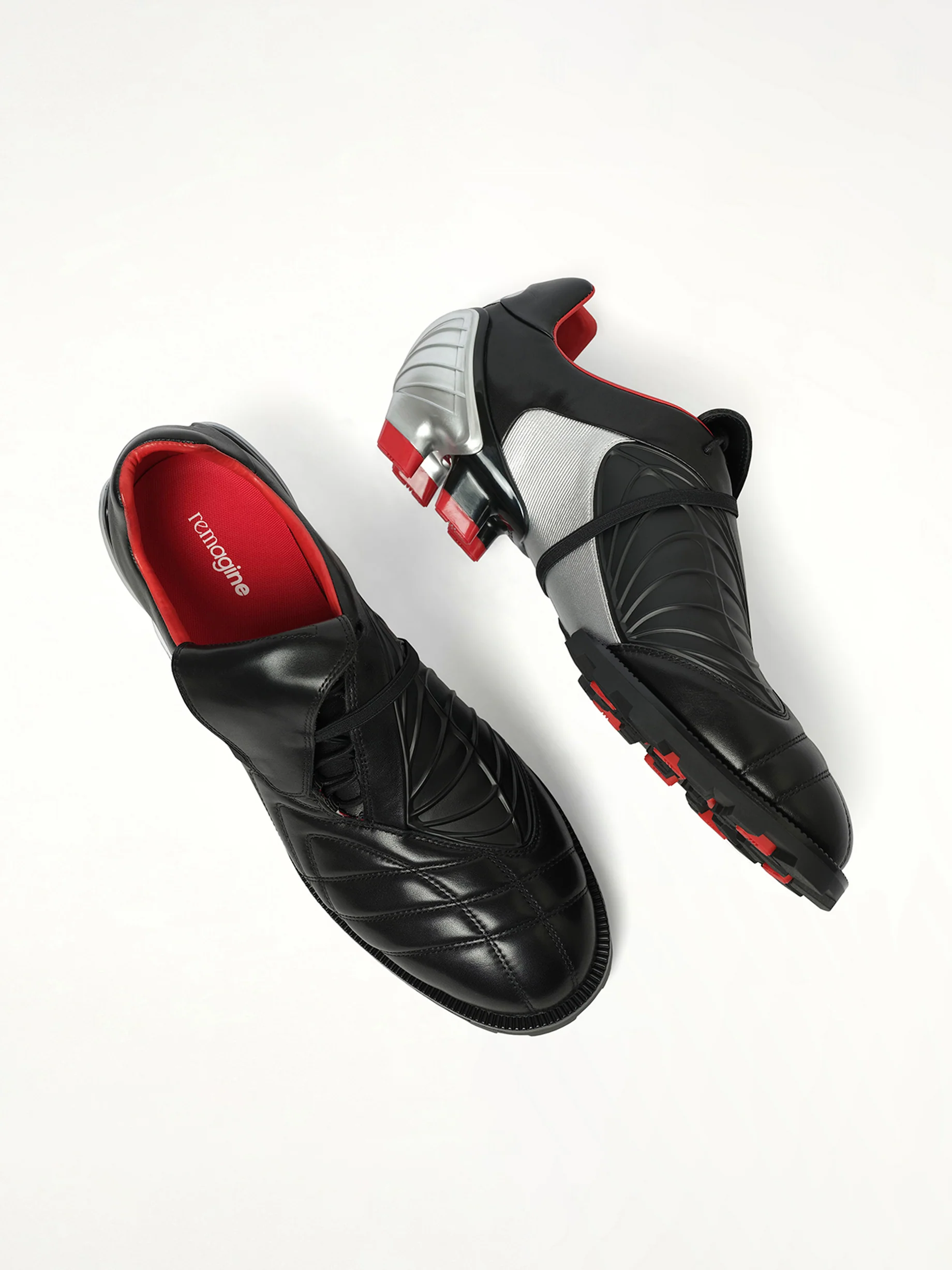 Re90 Sneaker in Black/Silver/Red - Image 4